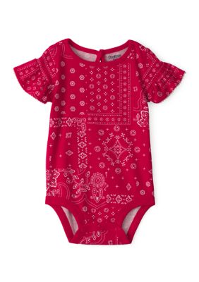 OshKosh B'gosh Baby Girls Flutter Sleeve Romper