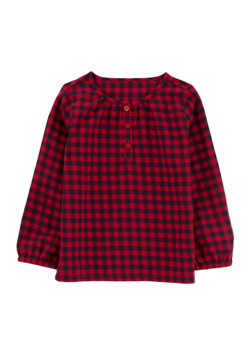 Toddler Girls Gingham Top