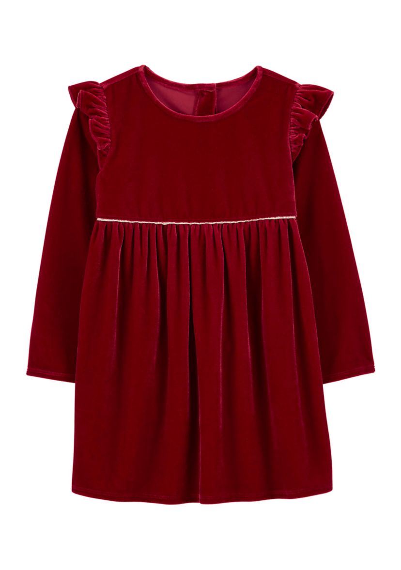 Toddler Girls Stretch Velour Dress