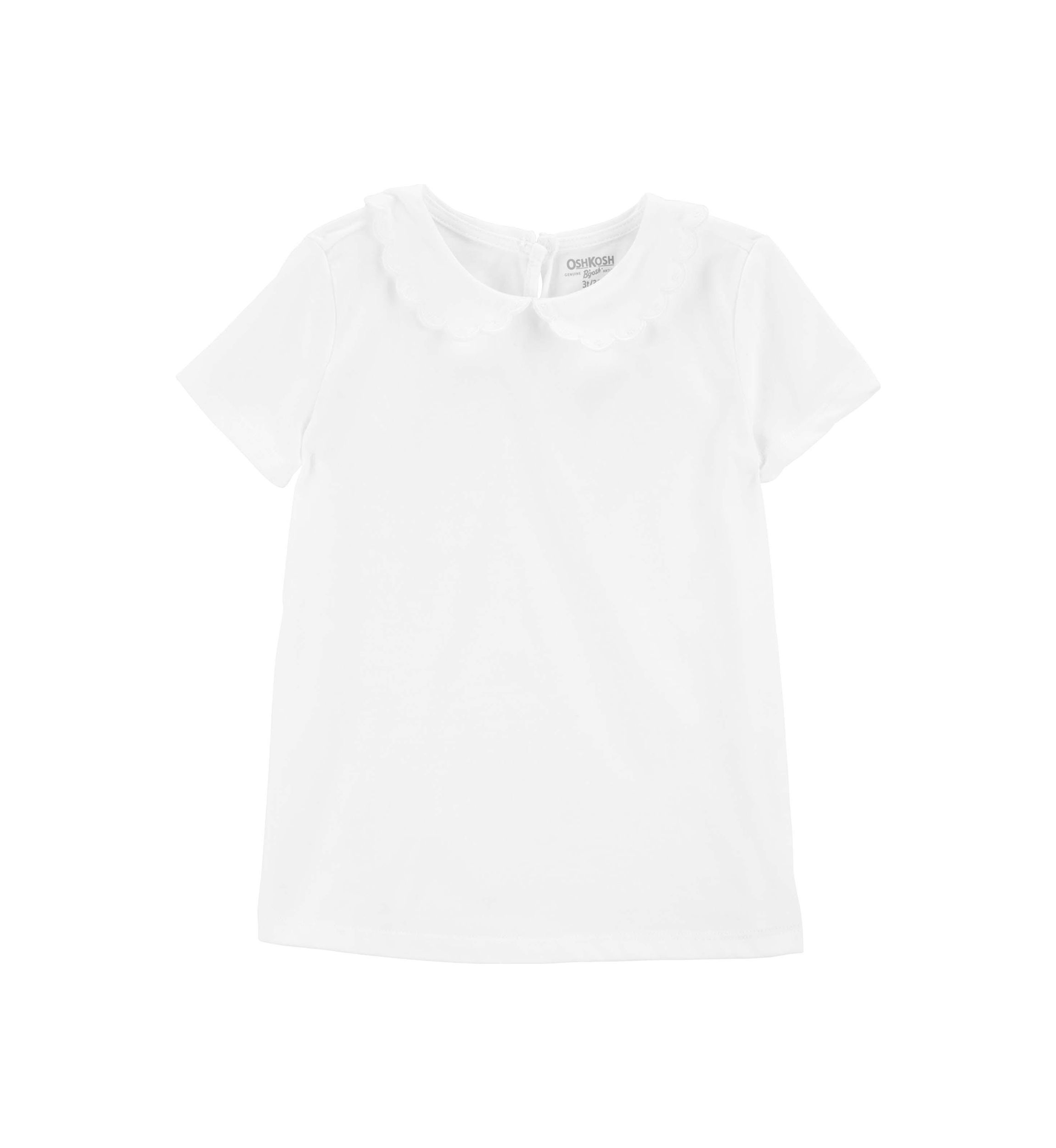 Toddler Girls Collard Knit T-Shirt