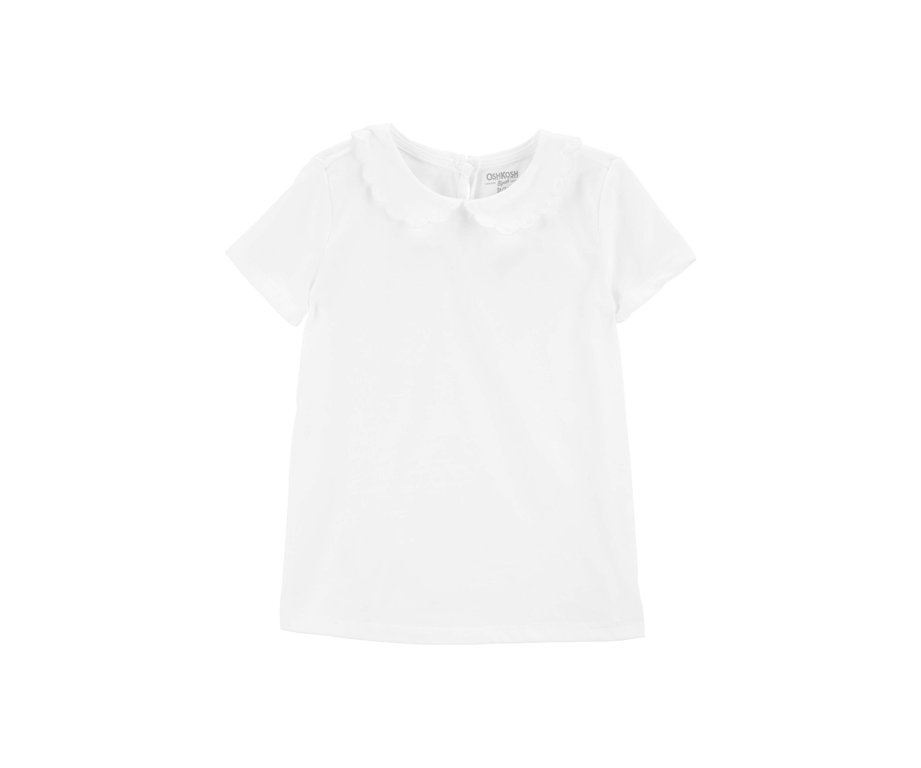 Toddler Girls Collard Knit T-Shirt