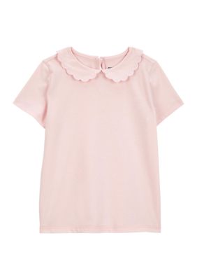 OshKosh B'gosh Toddler Girls Short Sleeve Peter Pan Collar Top