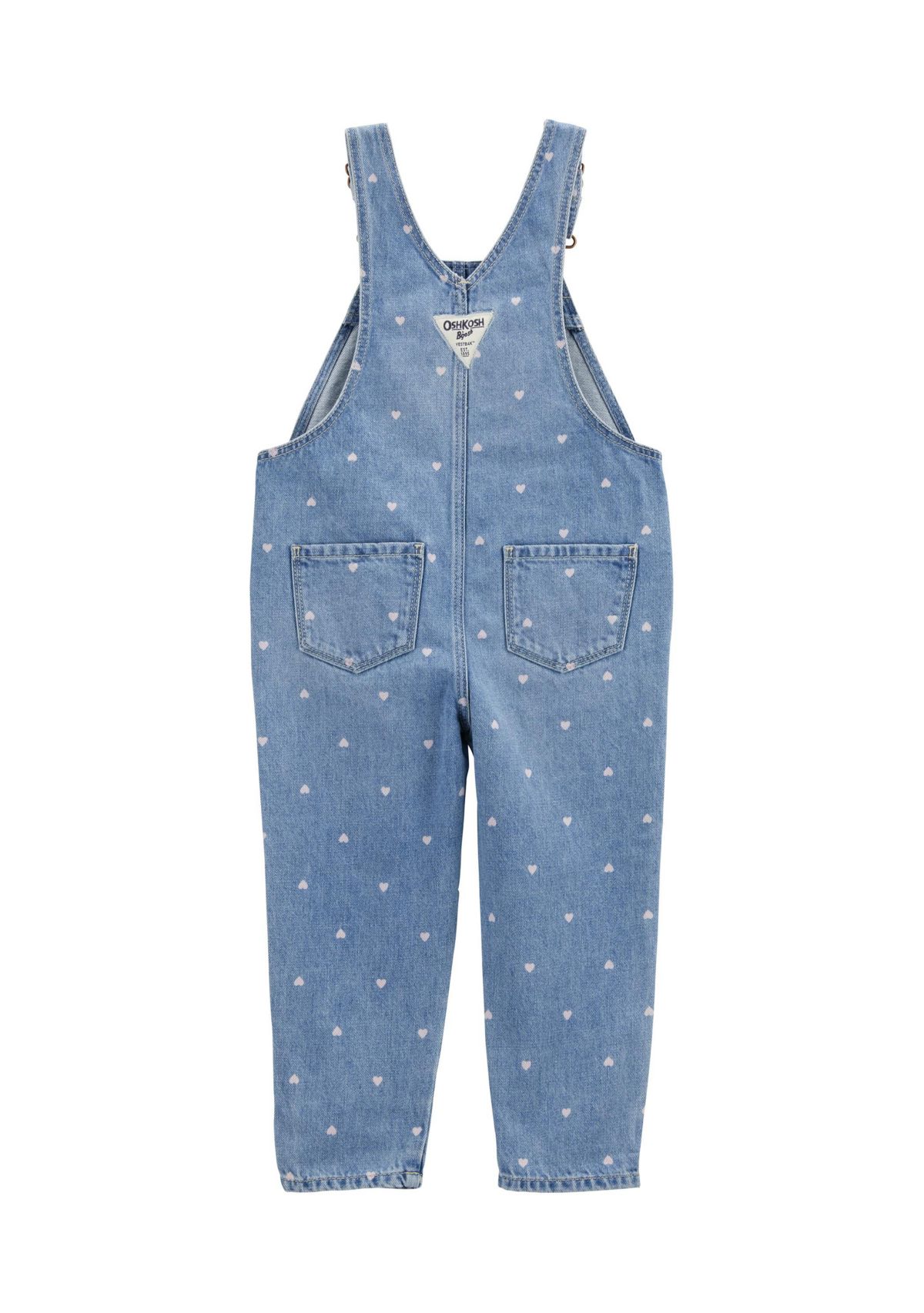 Toddler Girls Heart Overalls