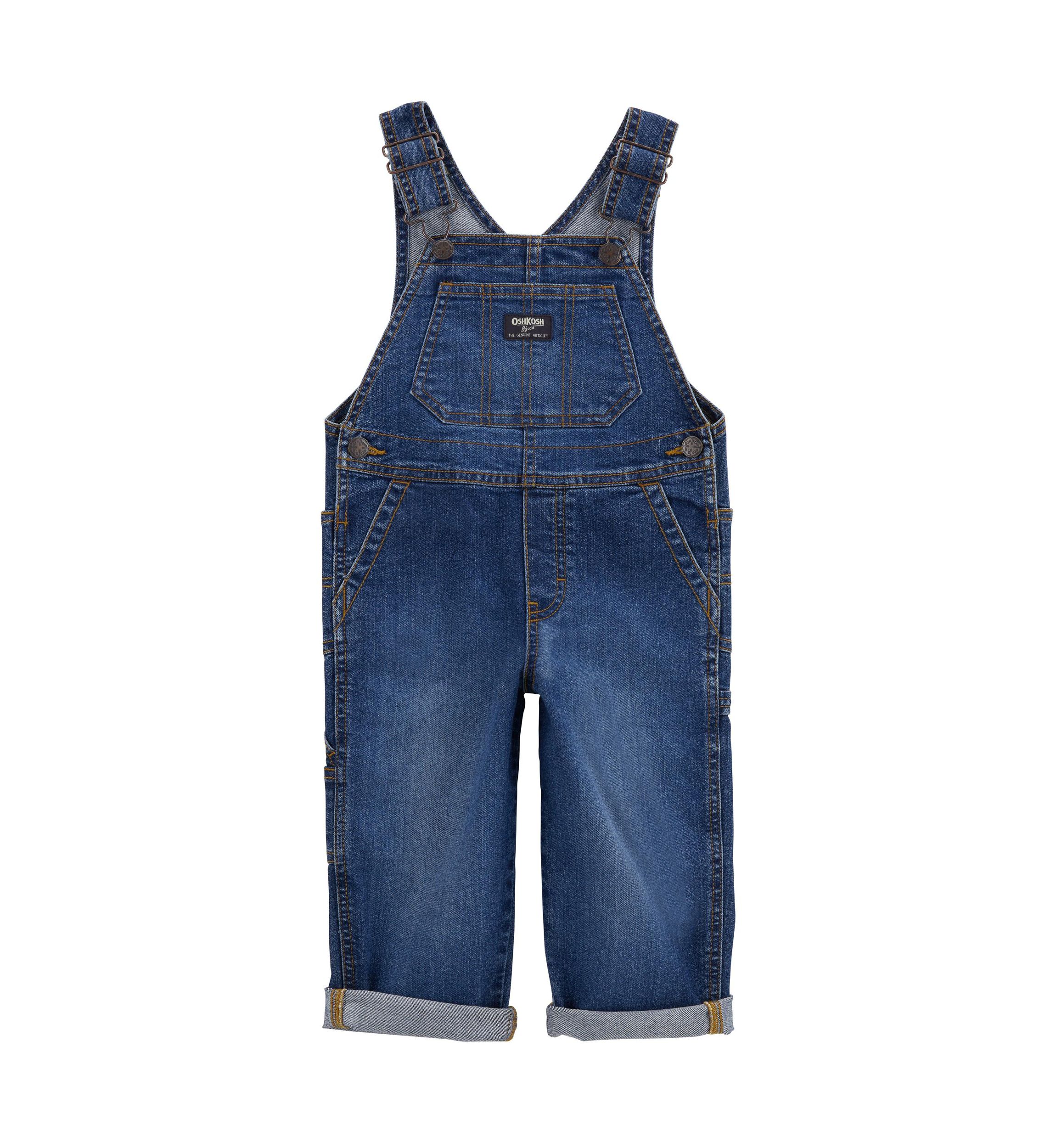 Toddler Boys Denim Overalls