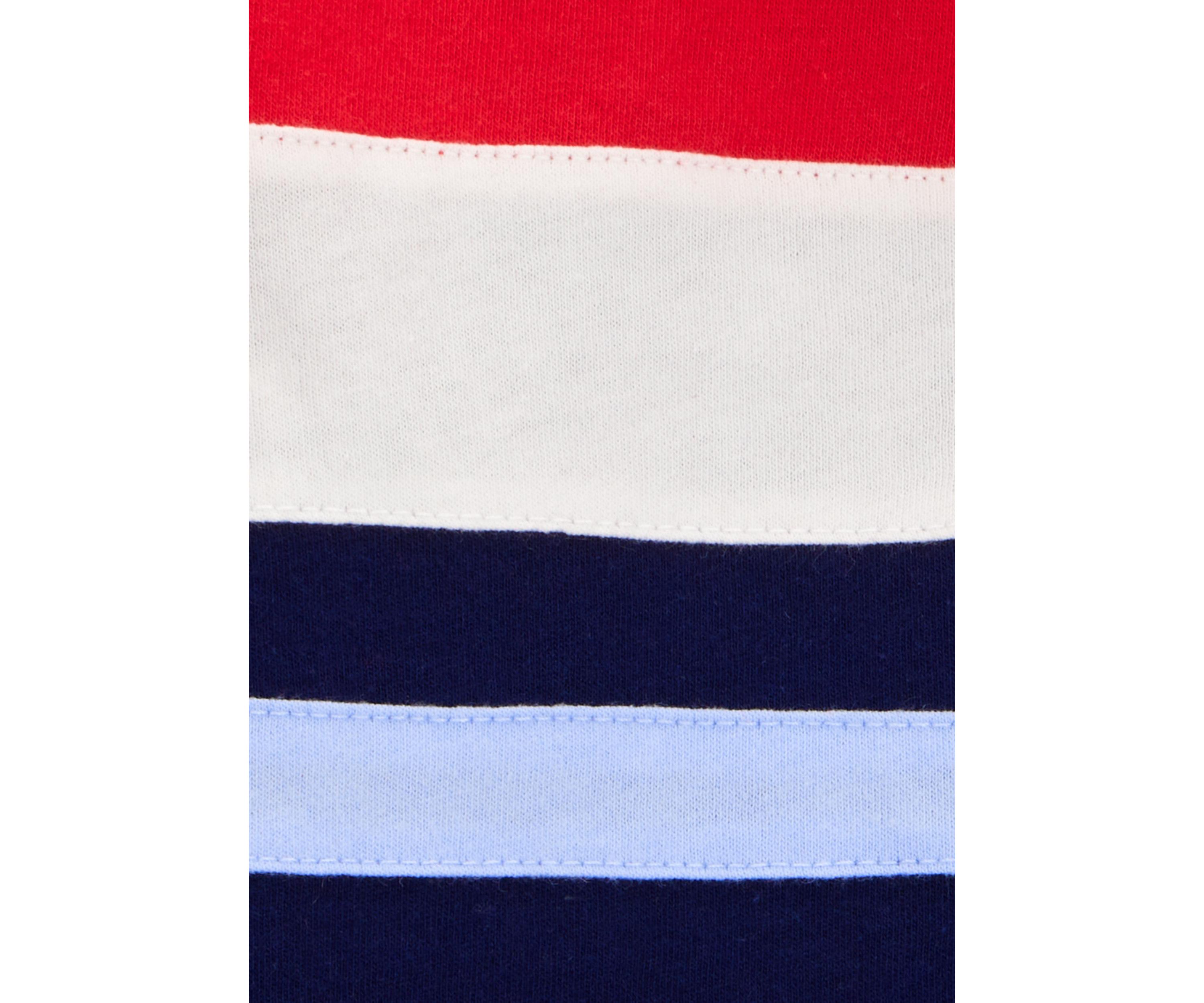 Toddler Boys Color Block Striped Polo Shirt 