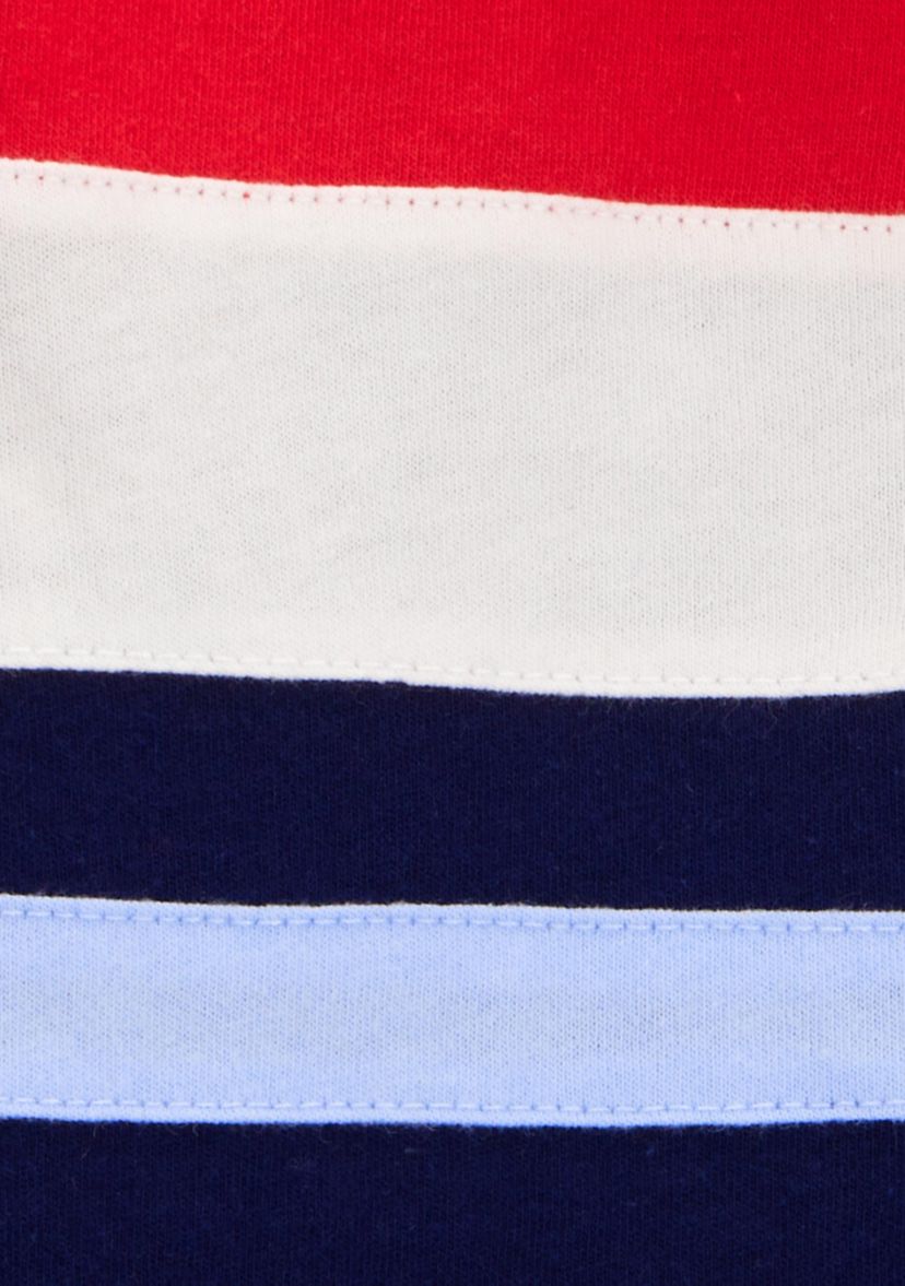 Toddler Boys Color Block Striped Polo Shirt 