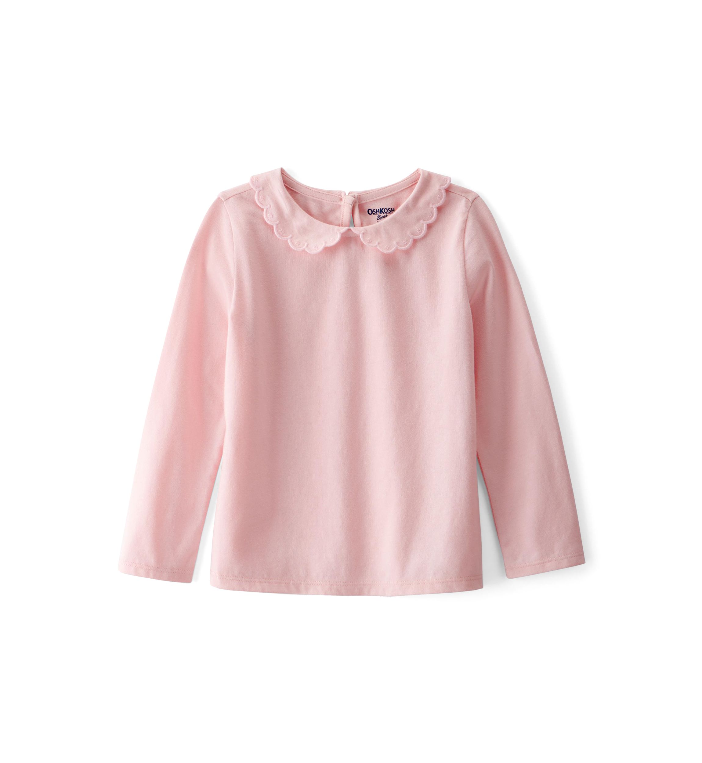 Toddler Girls Long Sleeve Peter Pan Top