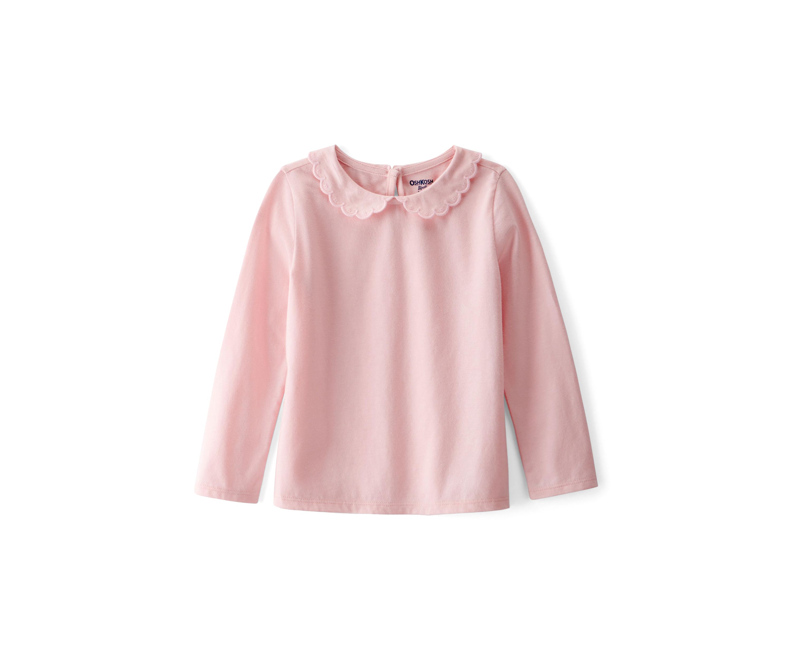 Toddler Girls Long Sleeve Peter Pan Top