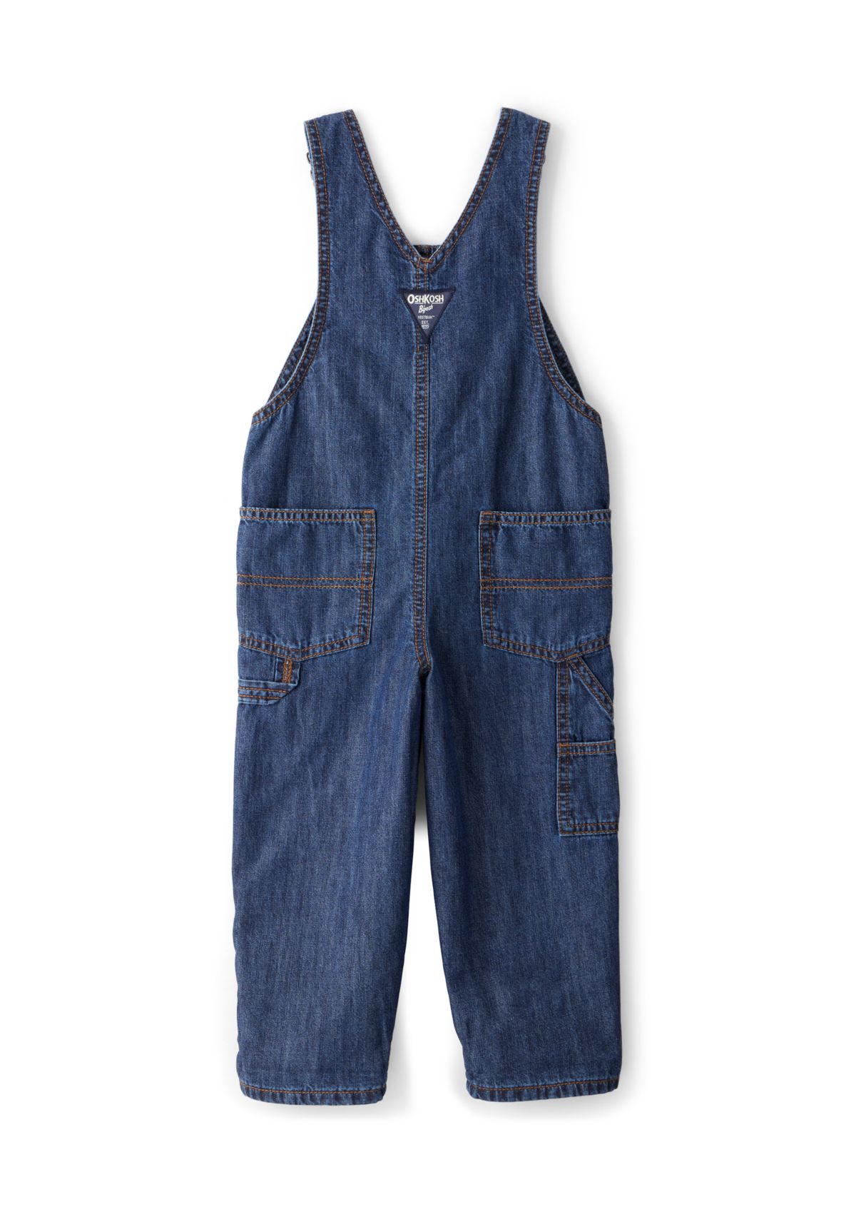 Toddler Boys Buffalo Print Cotton Sleeveless Overalls