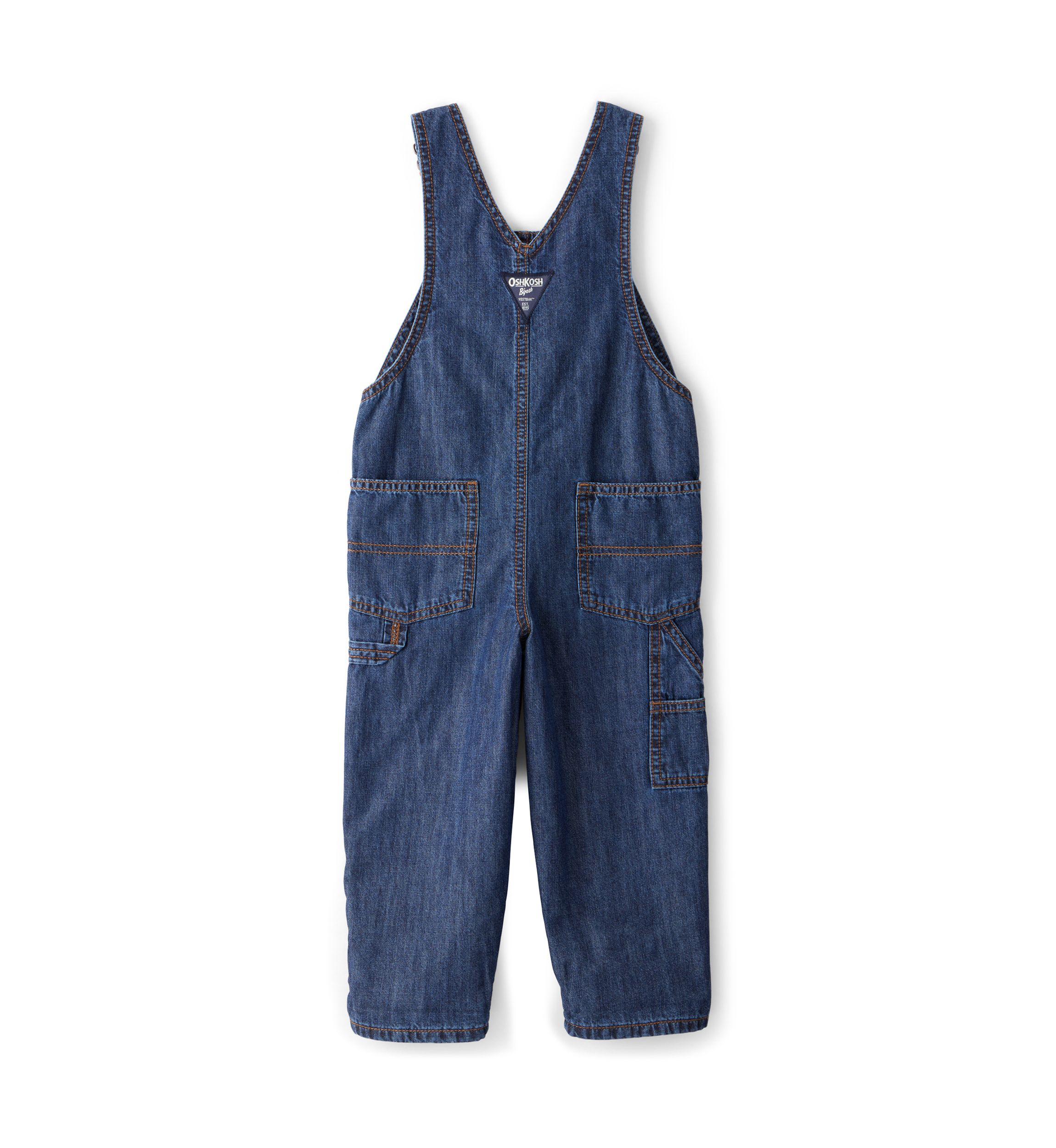Toddler Boys Buffalo Print Cotton Sleeveless Overalls