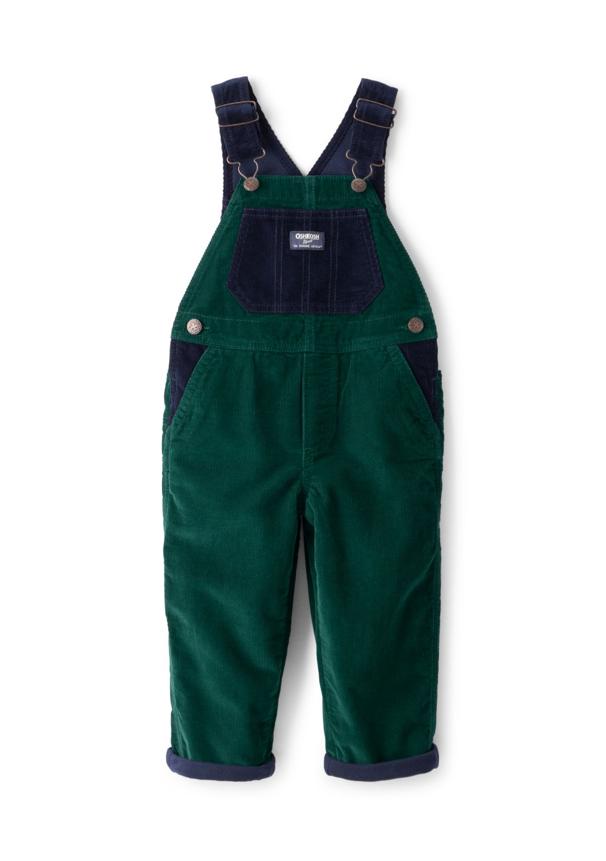 Toddler Boys Corduroy Sleeveless Overalls 