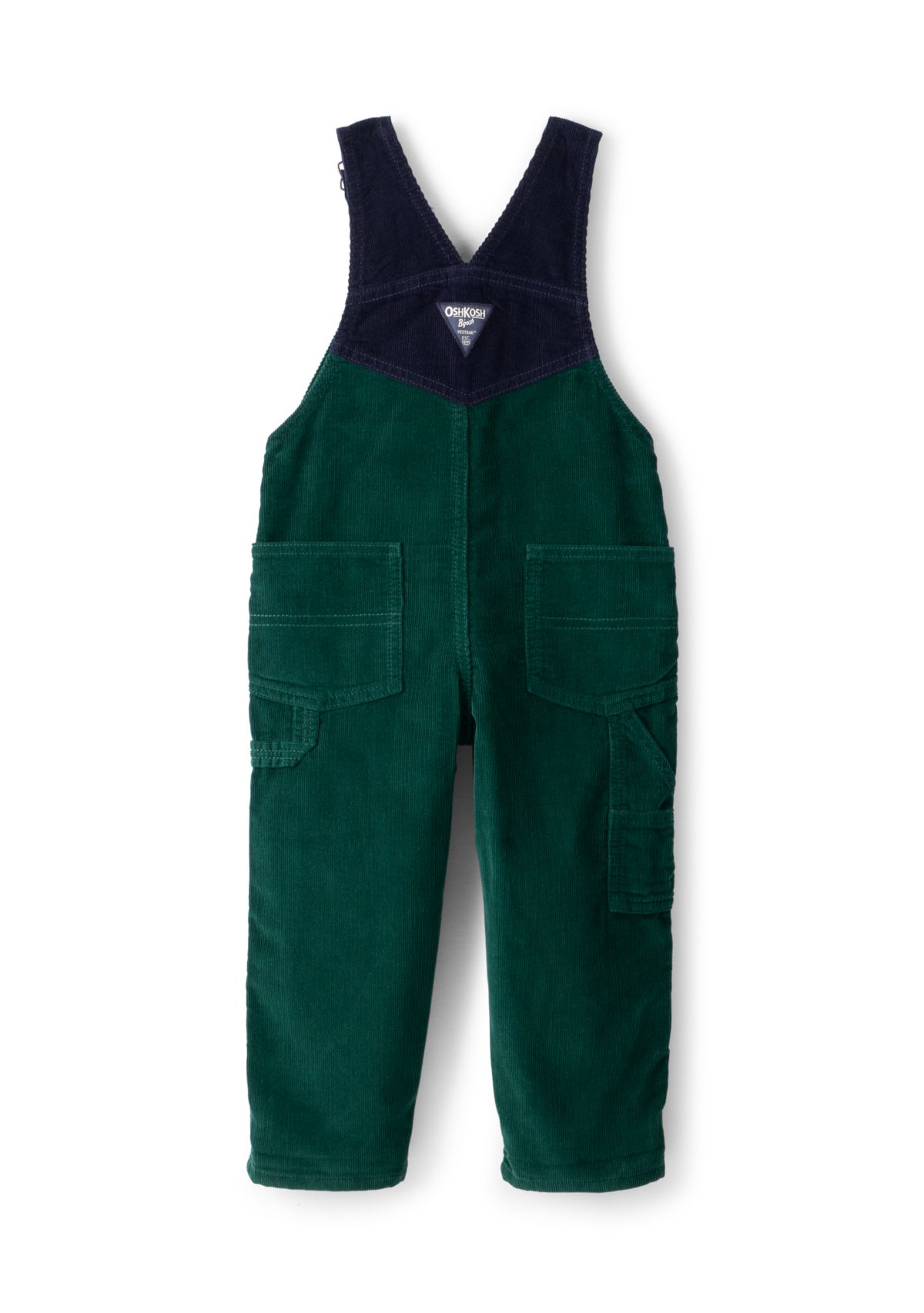 Toddler Boys Corduroy Sleeveless Overalls 