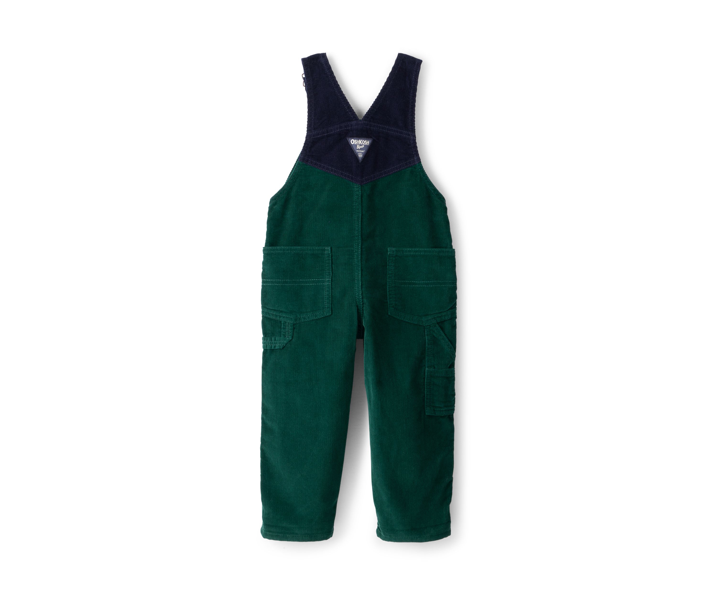 Toddler Boys Corduroy Sleeveless Overalls 