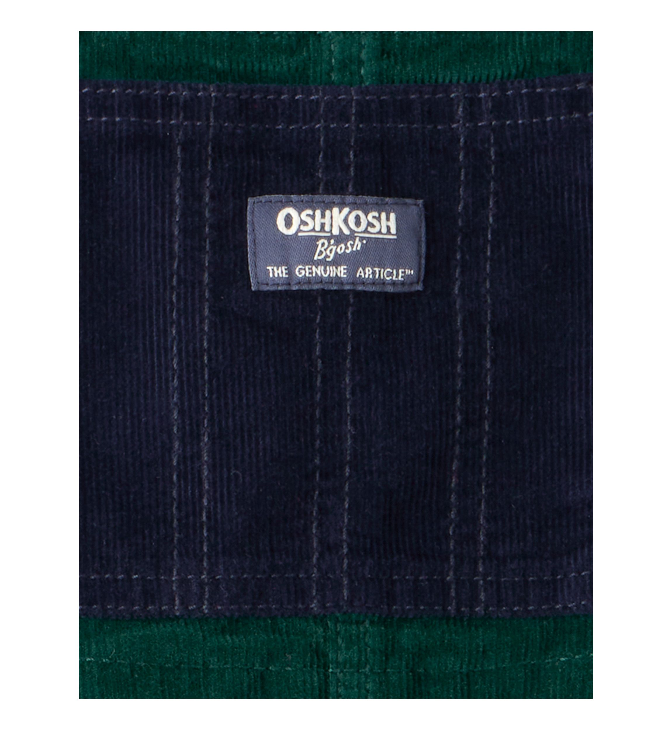 Toddler Boys Corduroy Sleeveless Overalls 