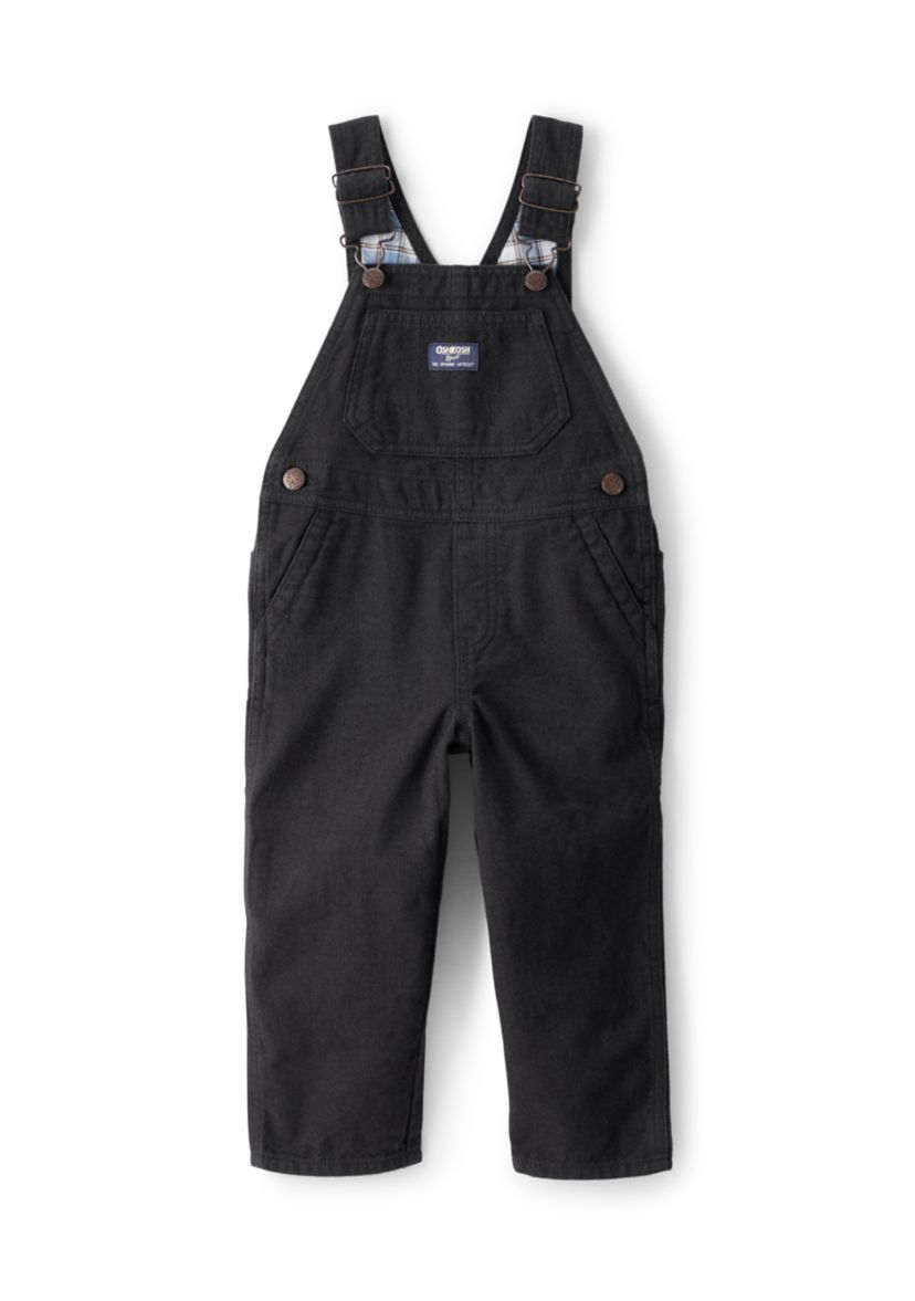 Toddler Boys Herringbone Cotton Sleeveless Overalls 