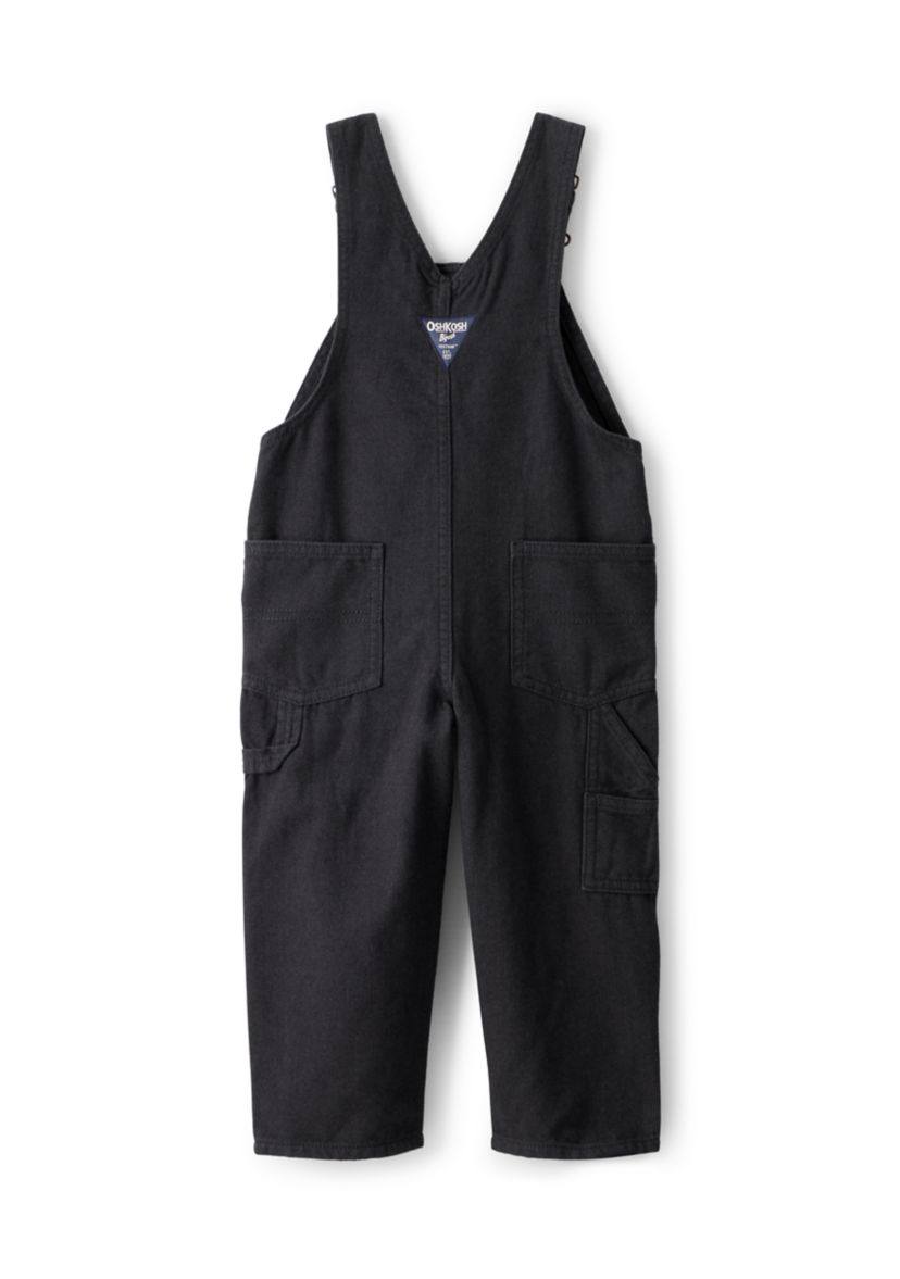 Toddler Boys Herringbone Cotton Sleeveless Overalls 