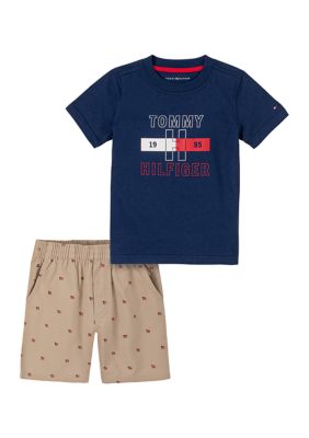 Tommy Hilfiger Baby Short T-Shirt and Shorts Set | belk