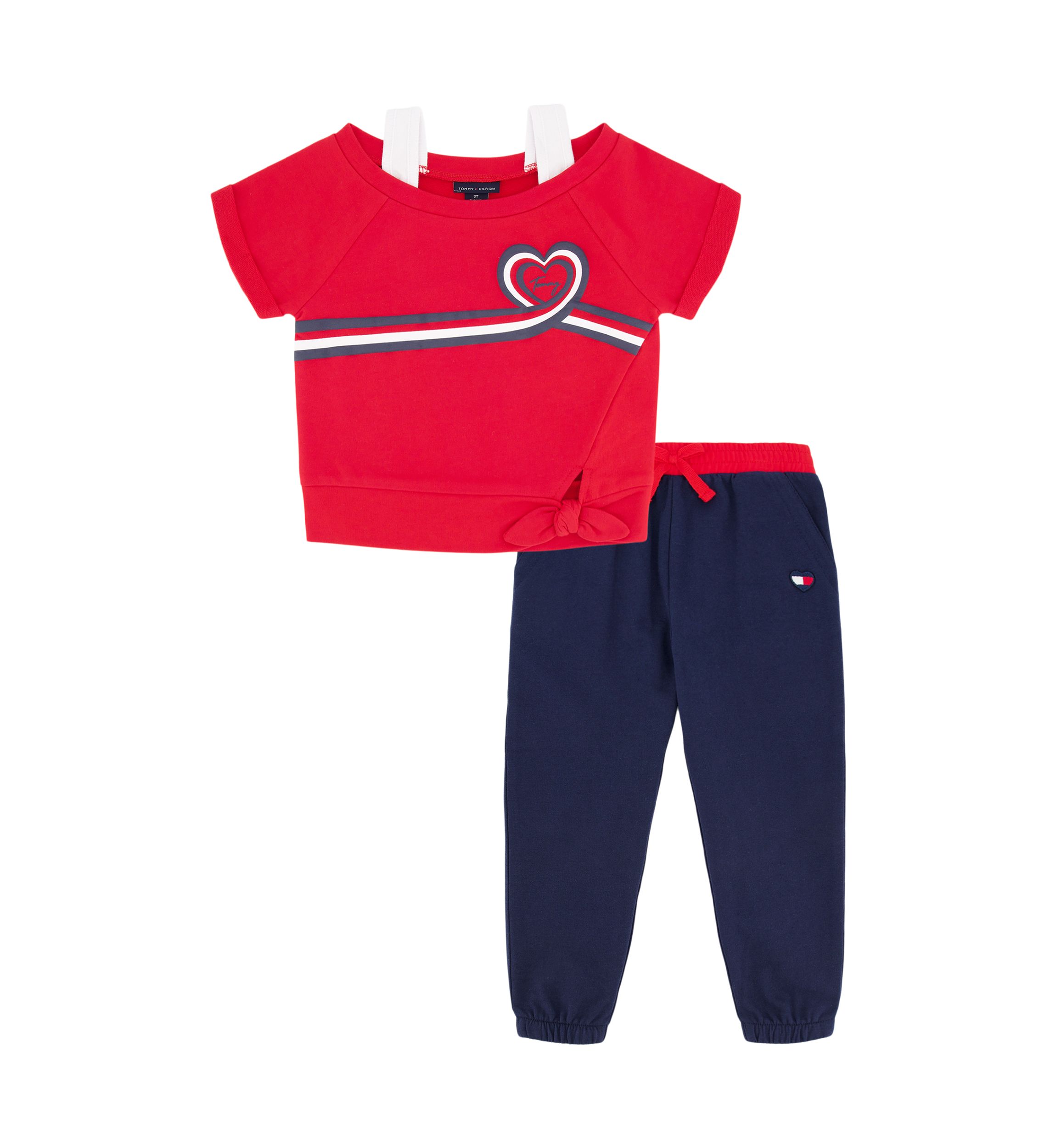 Baby Girls Heart Logo Set 