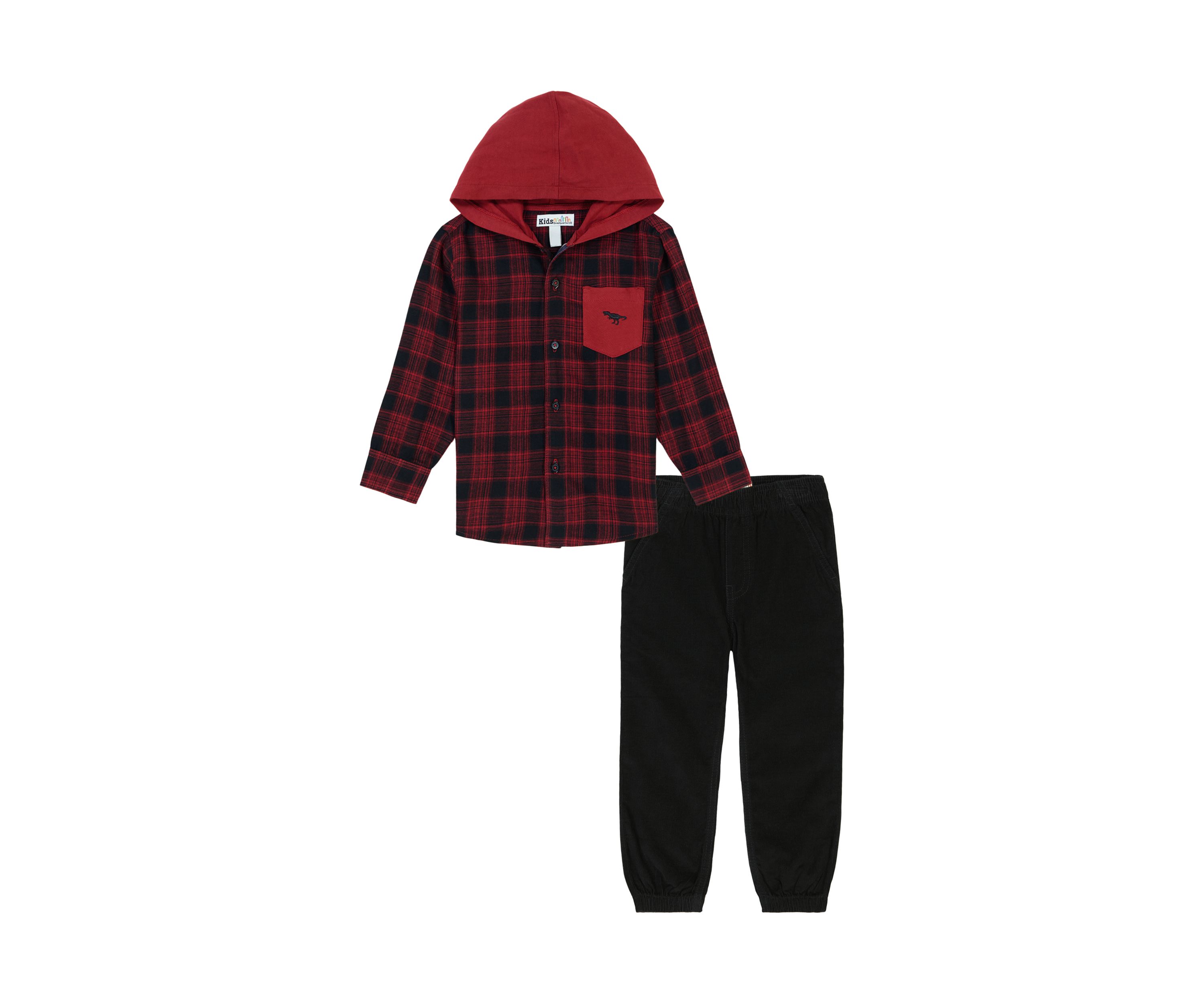 Baby Boys Woven Shirt and Joggers Set