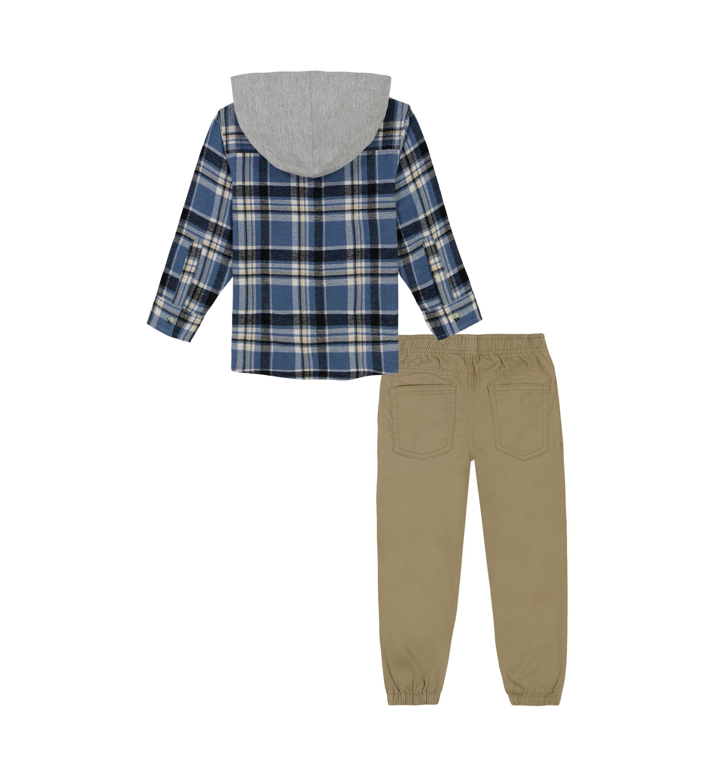 Baby Boys Woven Shirt and Joggers Set
