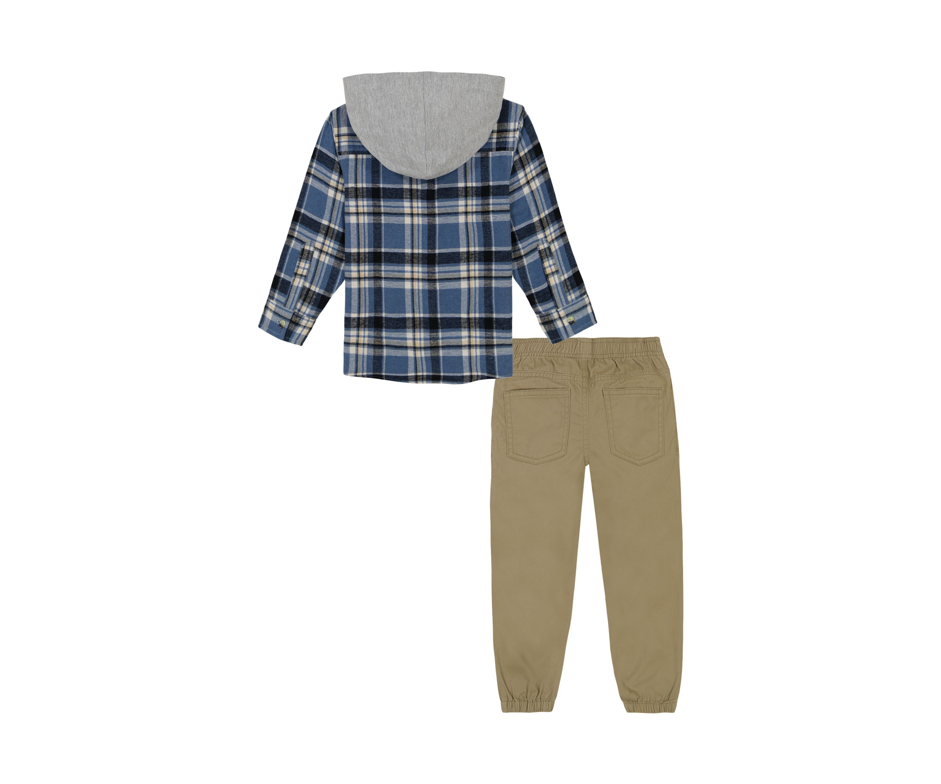 Baby Boys Woven Shirt and Joggers Set