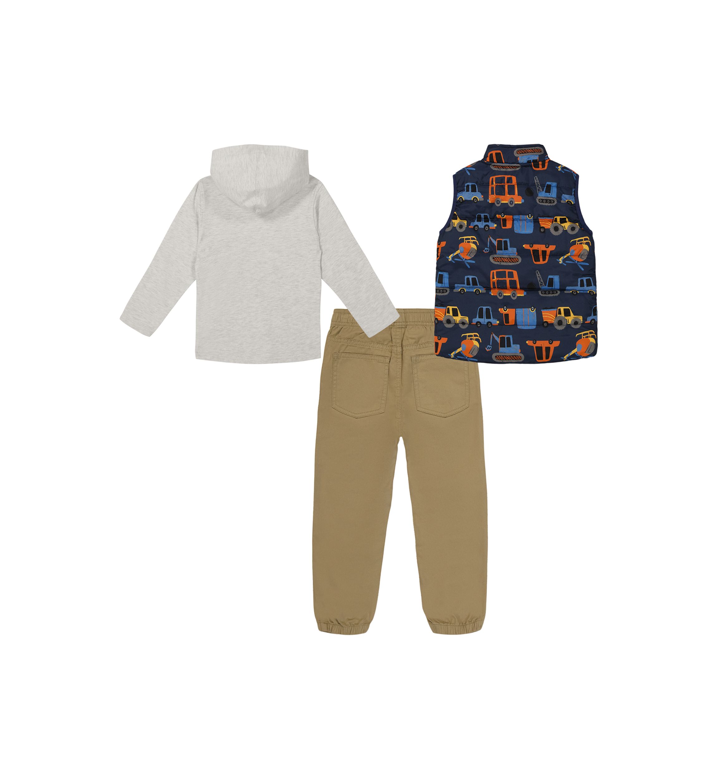 Baby Boys 3 Piece Puffer Vest Set