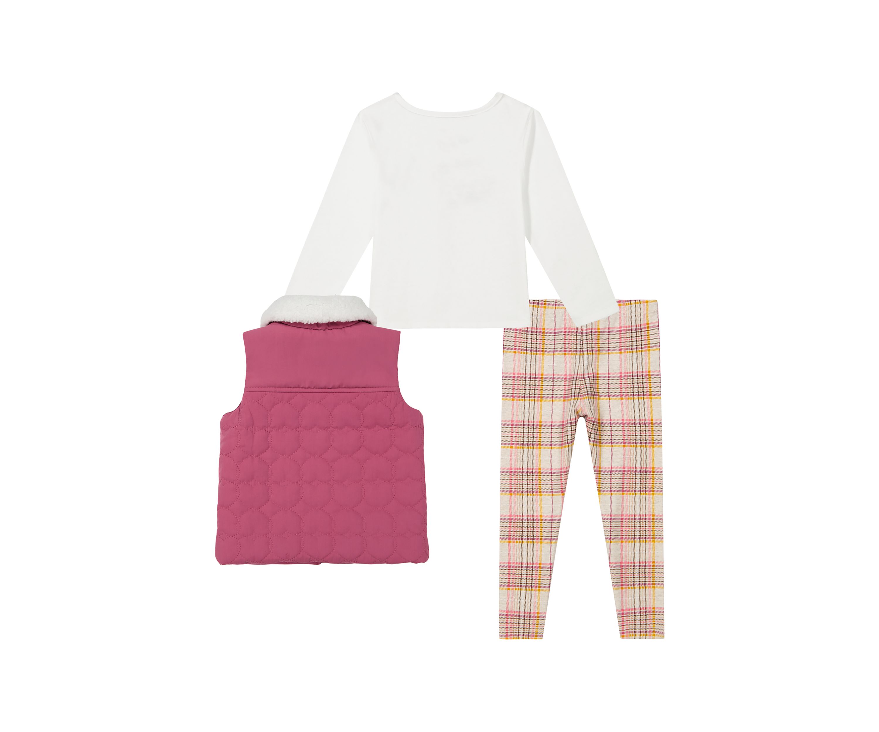 Baby Girls 3 Piece Puffer Vest Set