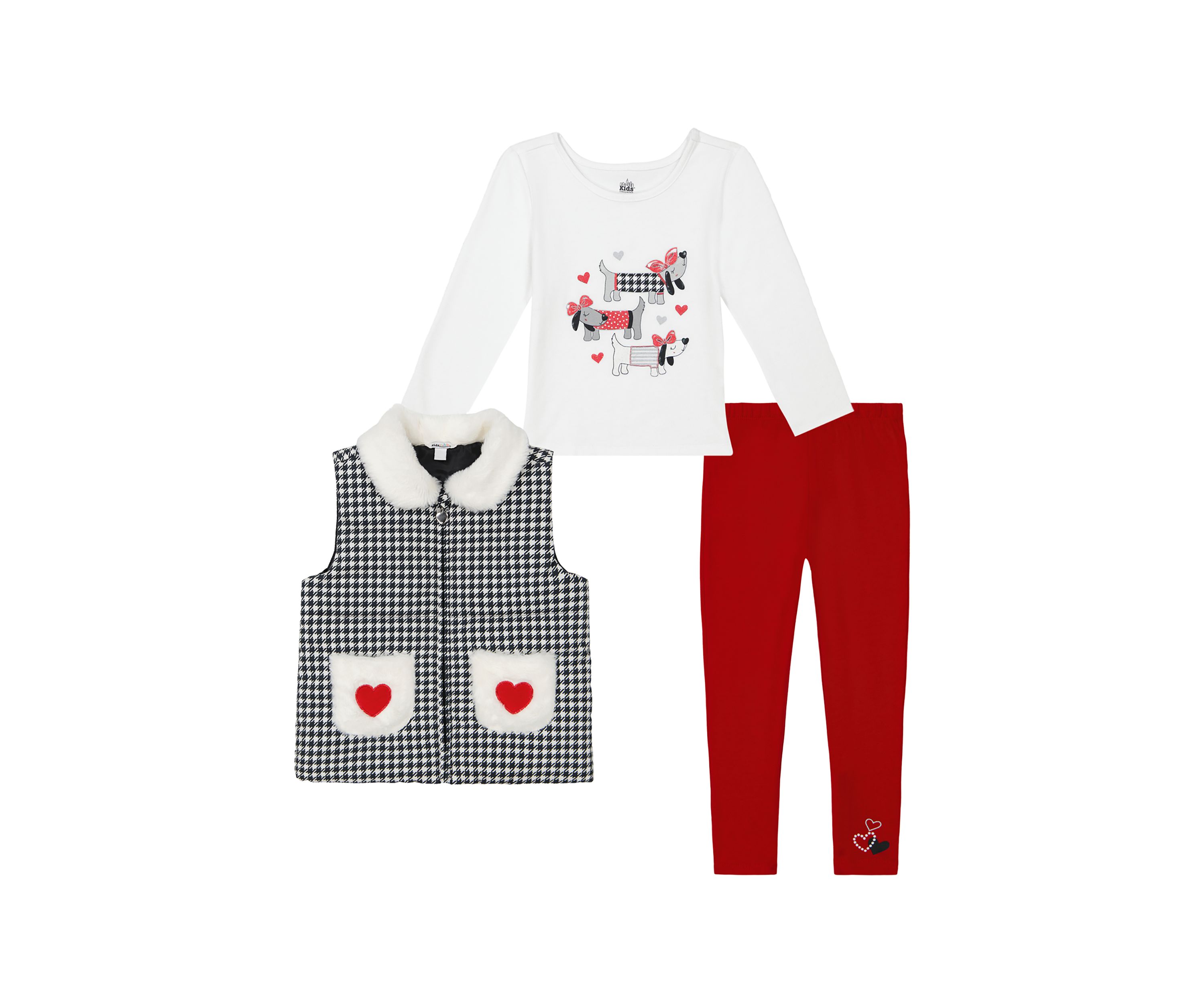 Baby Girls Puff Vest and Leggings Set