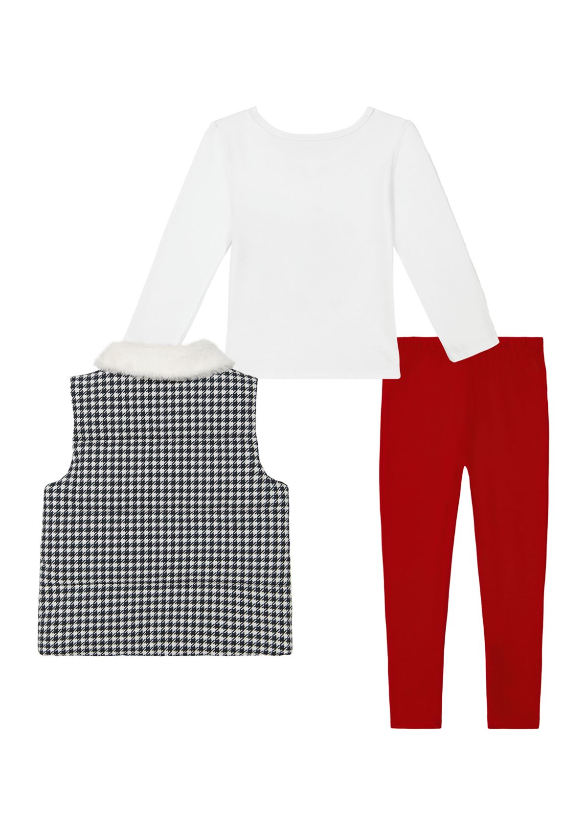 Toddler Girls Puff Vest and Leggings Set