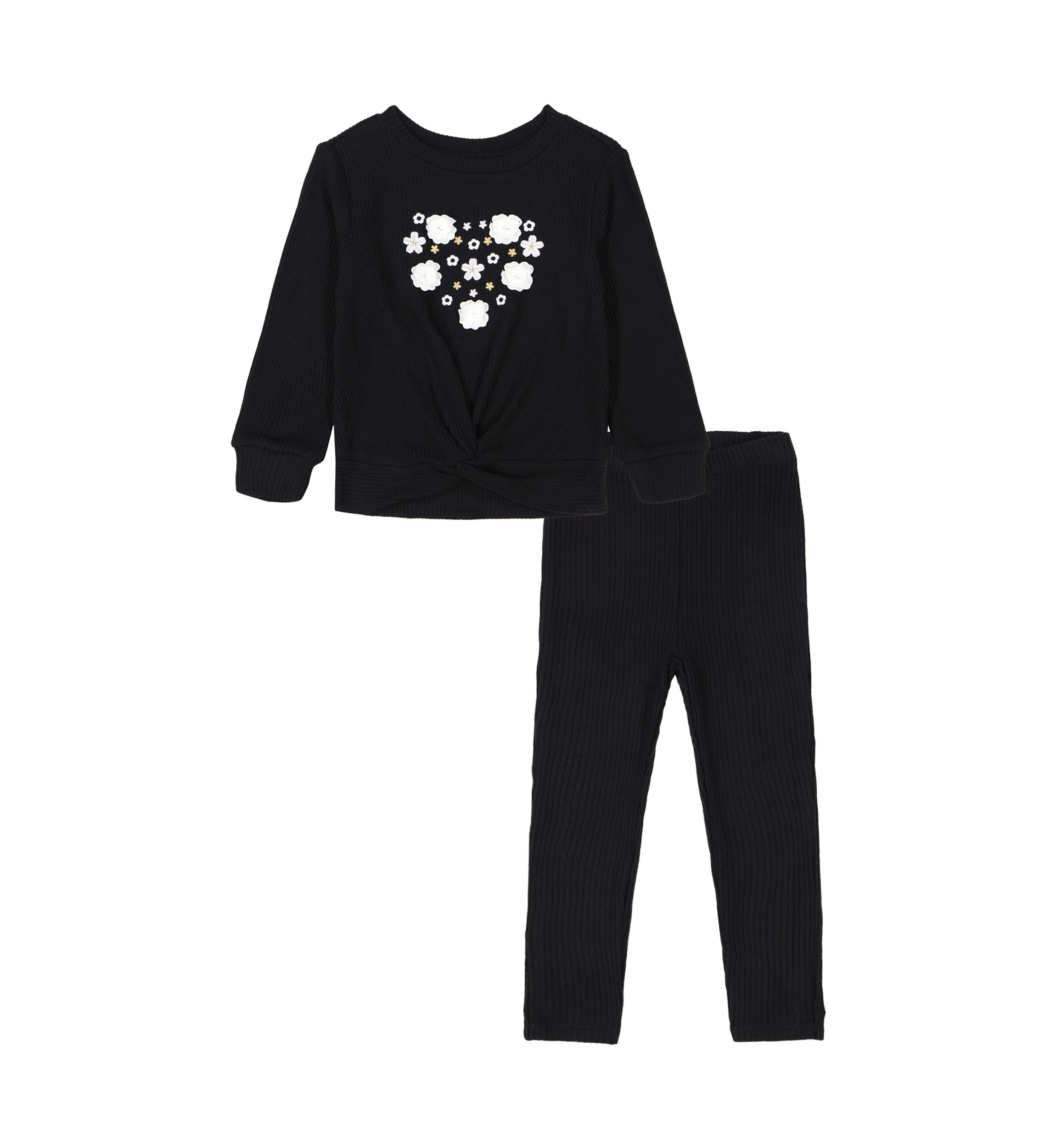 Baby Girls 2 Piece Hacci Knit Set