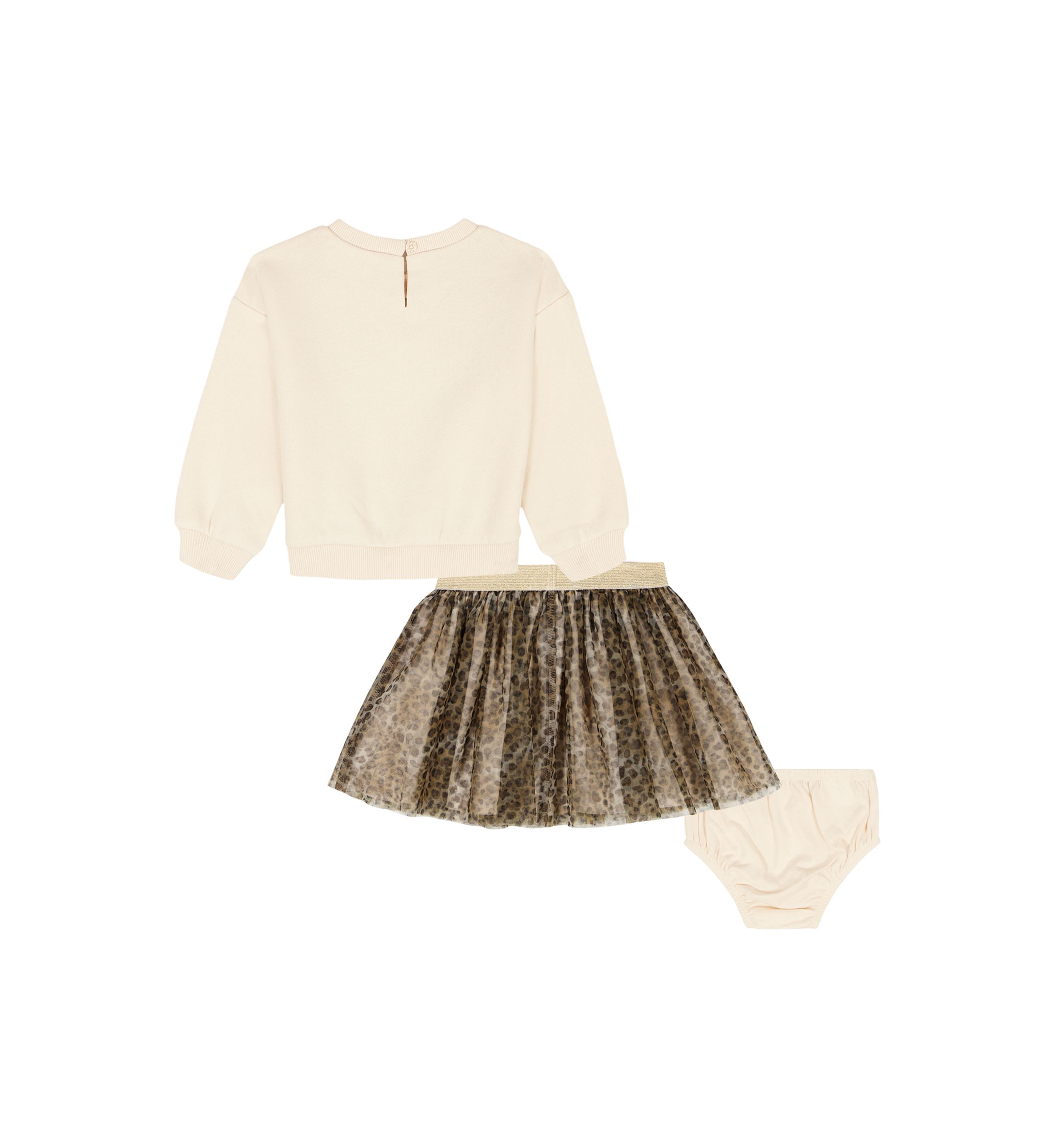  Girls Bow Sweater, Skirt, and Bloomer Set 