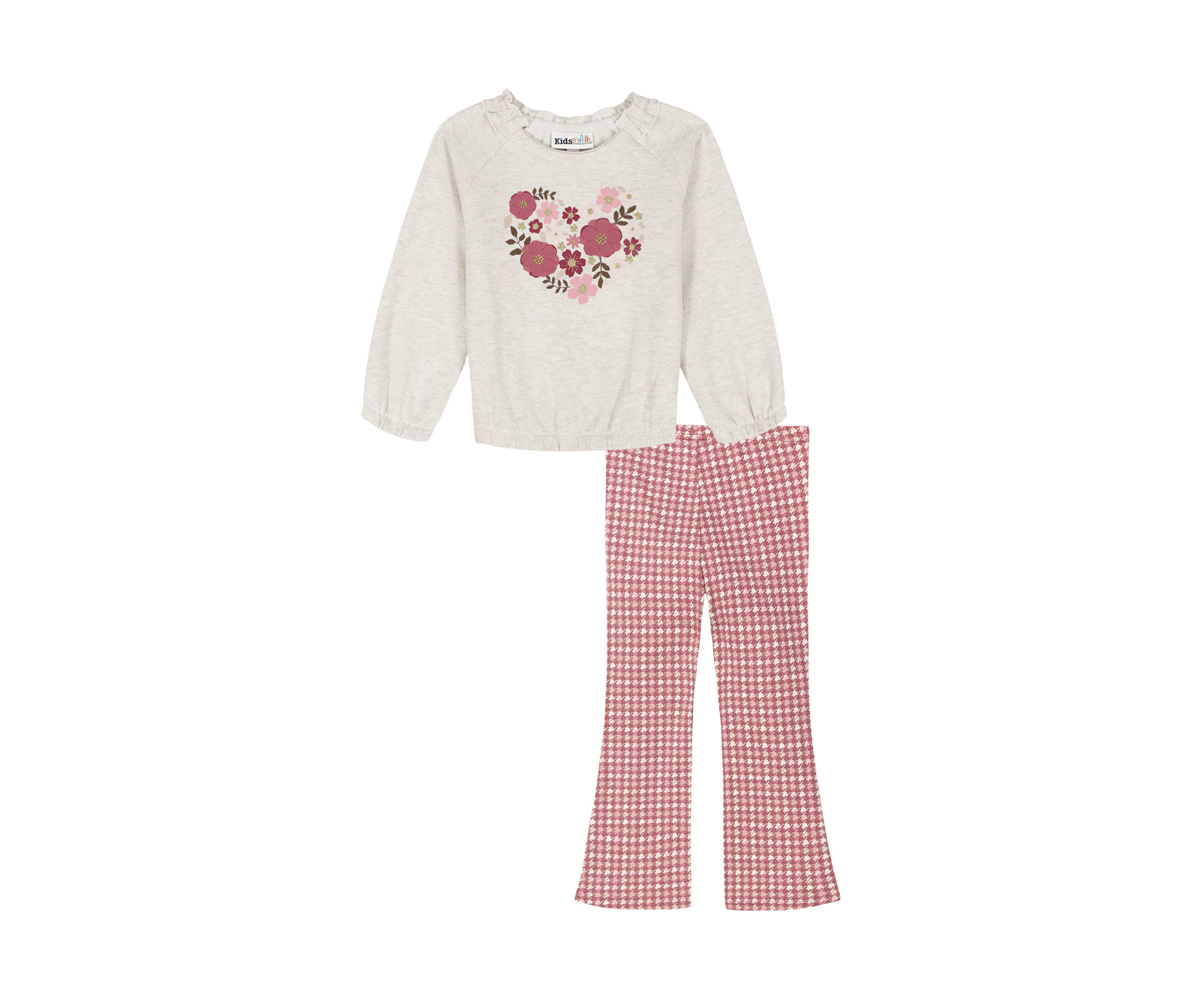 Toddler Girls Flower Graphic Set 