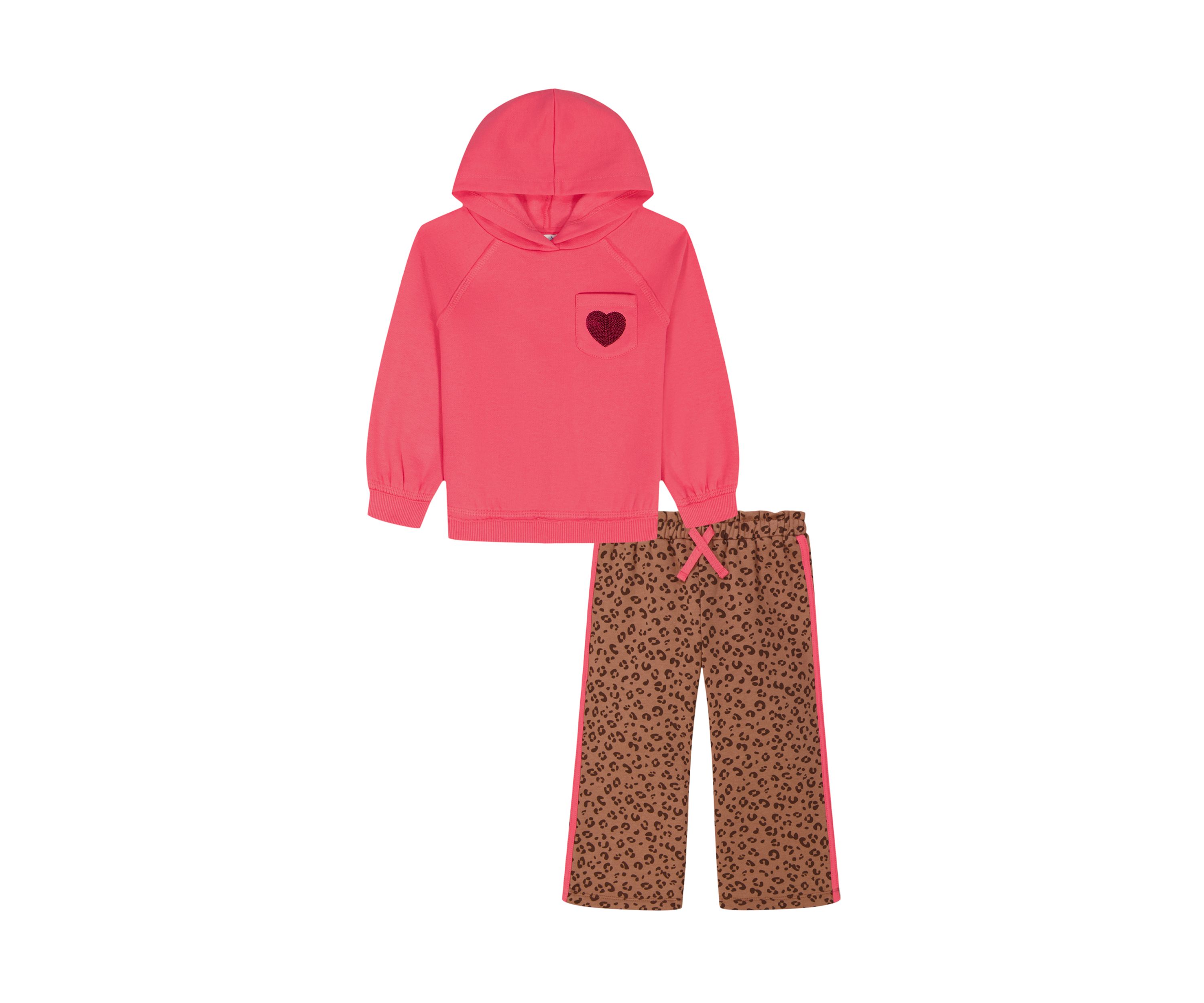 Toddler Girls Two Piece Fleece Jogger Set