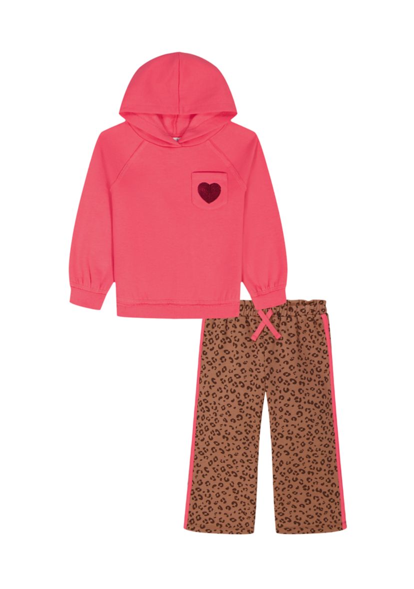 Toddler Girls Two Piece Fleece Jogger Set