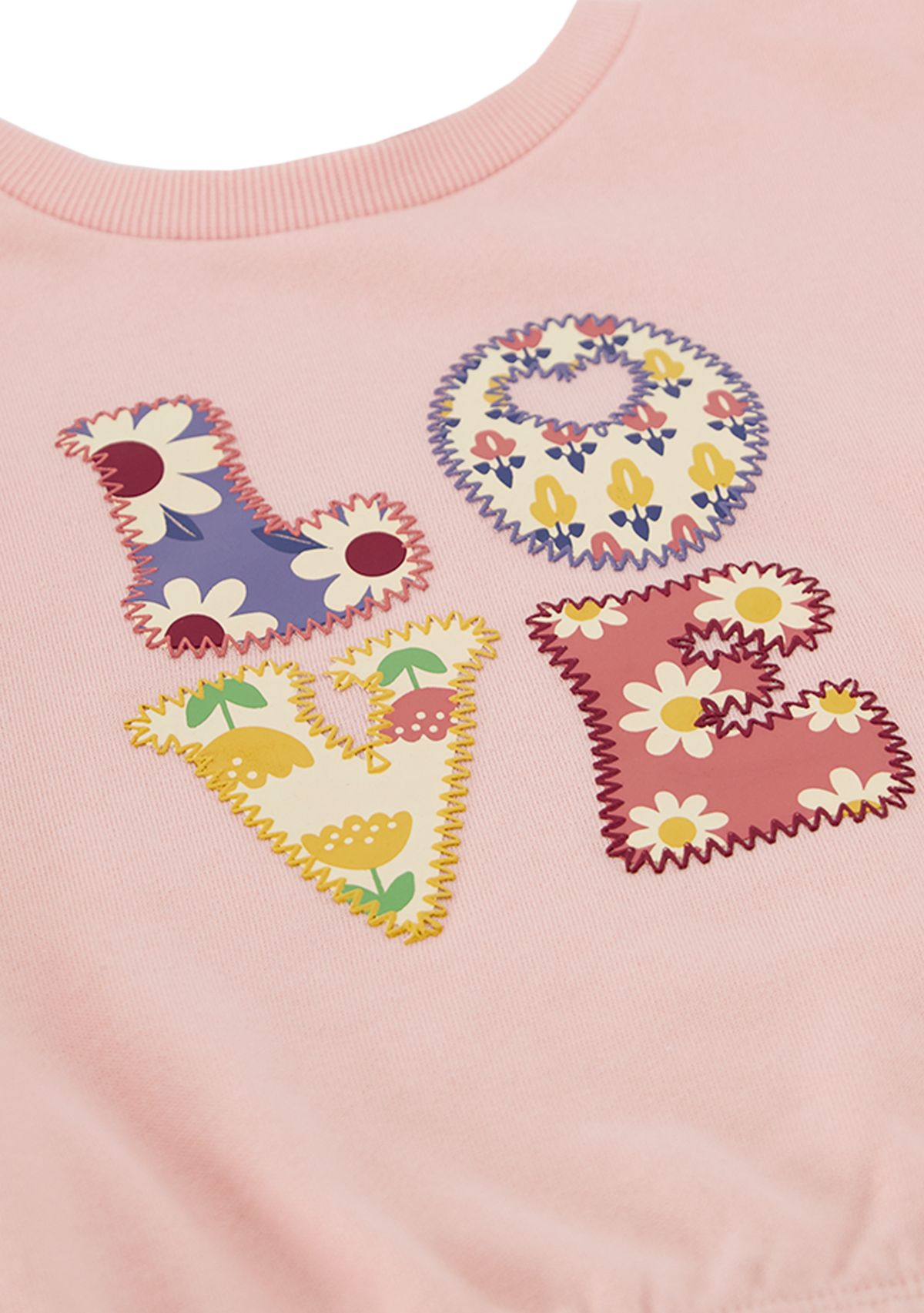 Baby Girls Two Piece Graphic Sweatshirt and Cargo Pants Set