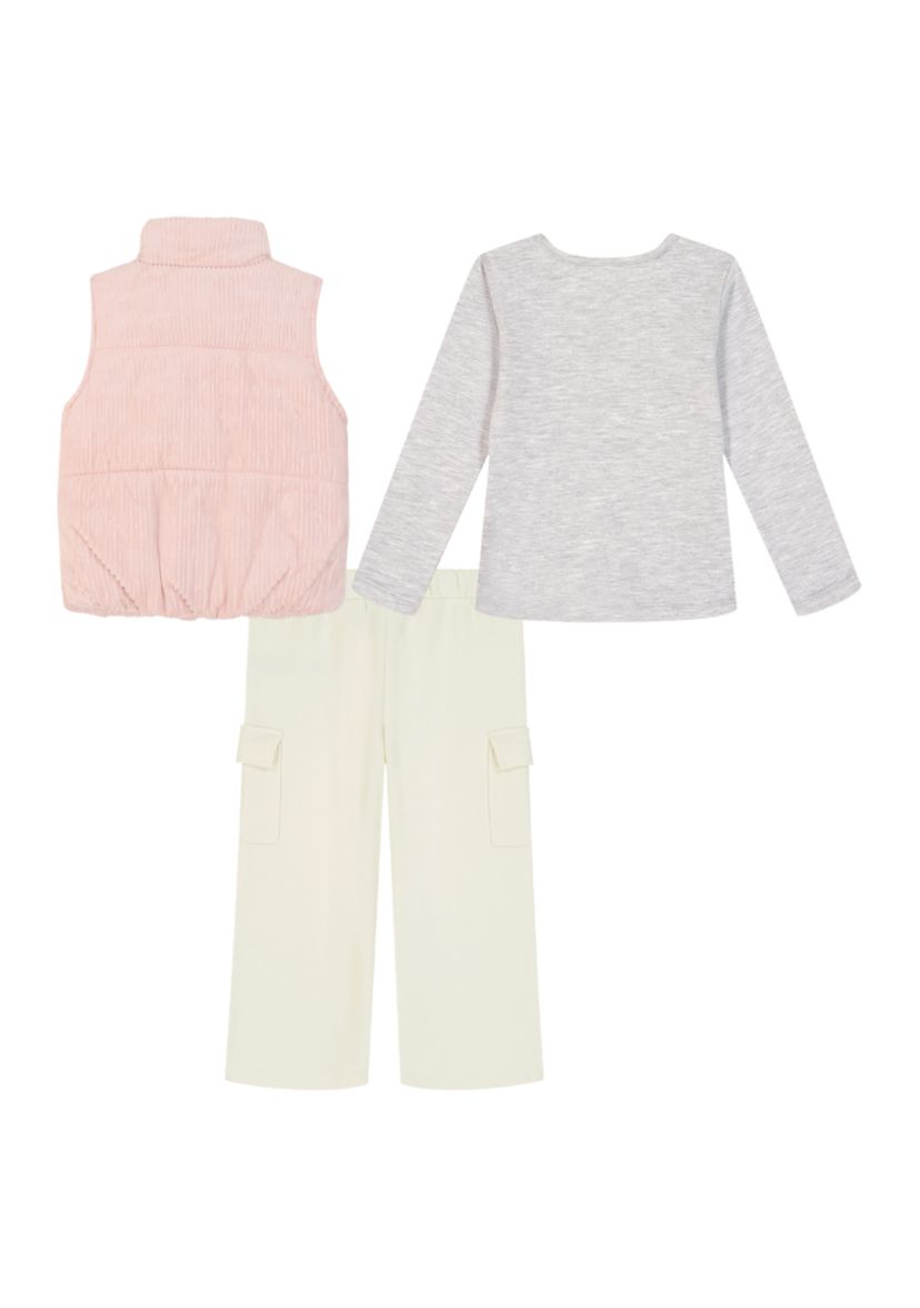 Baby Girls 3-Piece Vest Set 
