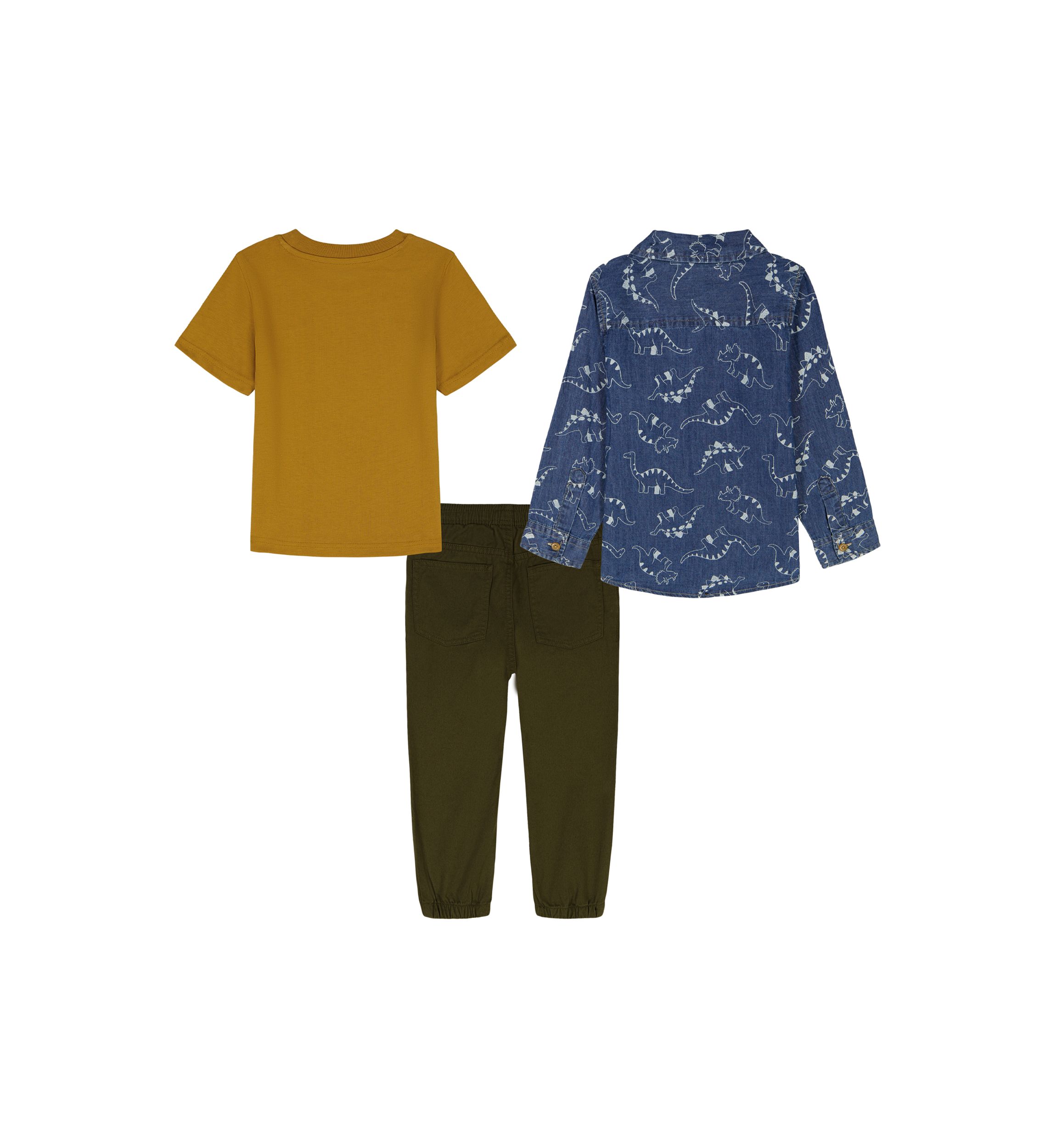 Toddler Boys 3-Piece Assorted Woven Knit Set