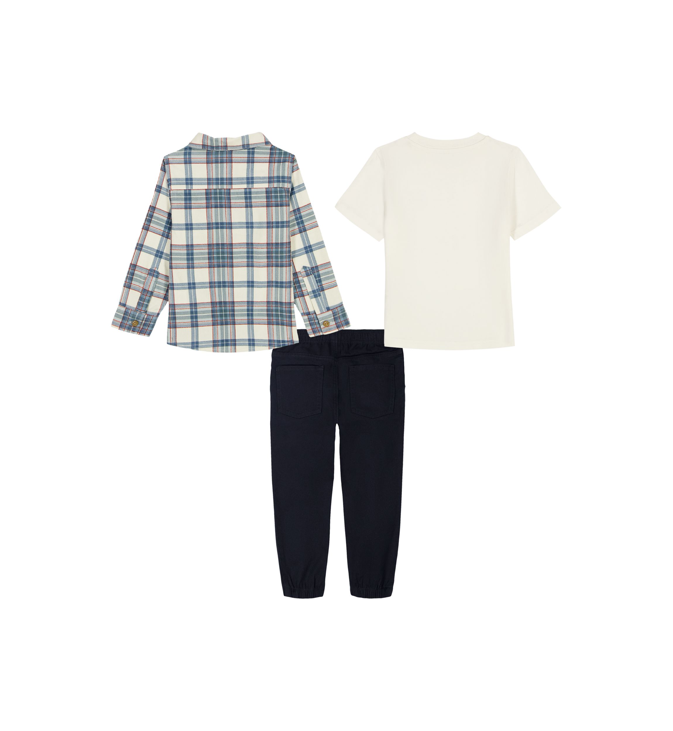 Toddler Boys 3-Piece Woven Knit Set 