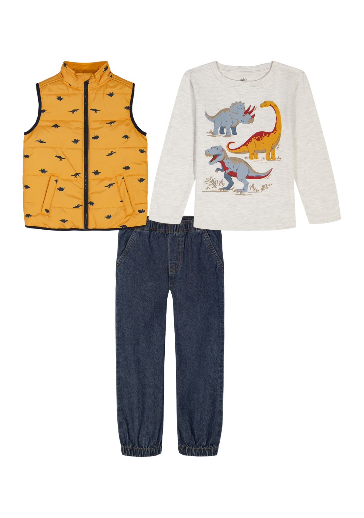 Toddler Boys 3-Piece Vest Set 