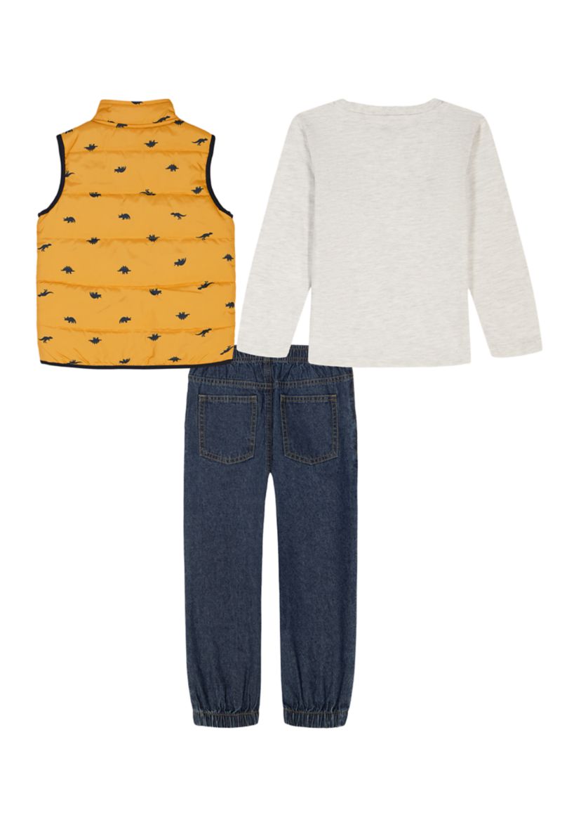 Toddler Boys 3-Piece Vest Set 