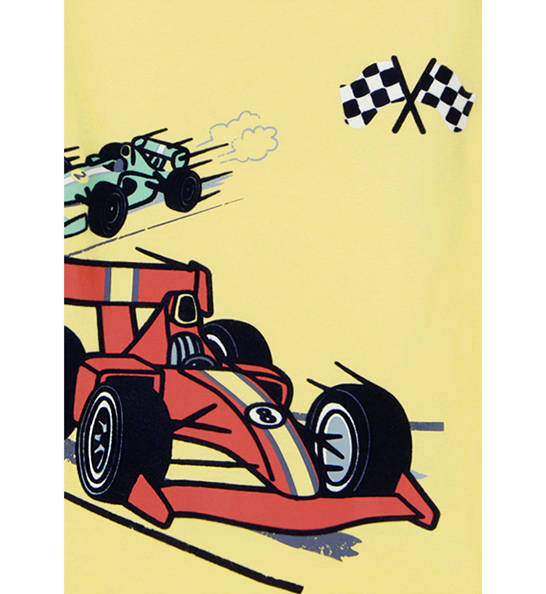 Toddler Boys Race Car Graphic Set 