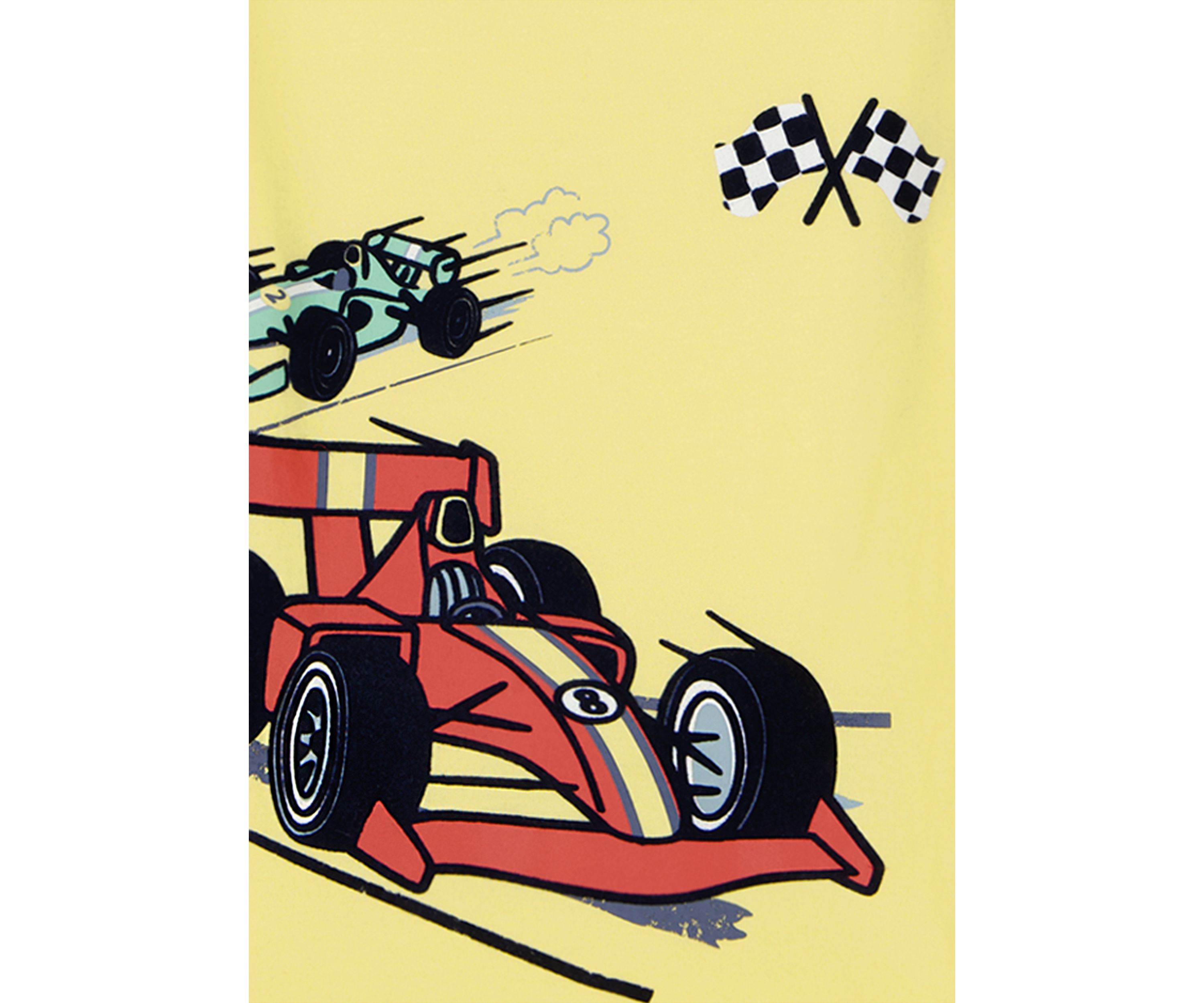Toddler Boys Race Car Graphic Set 