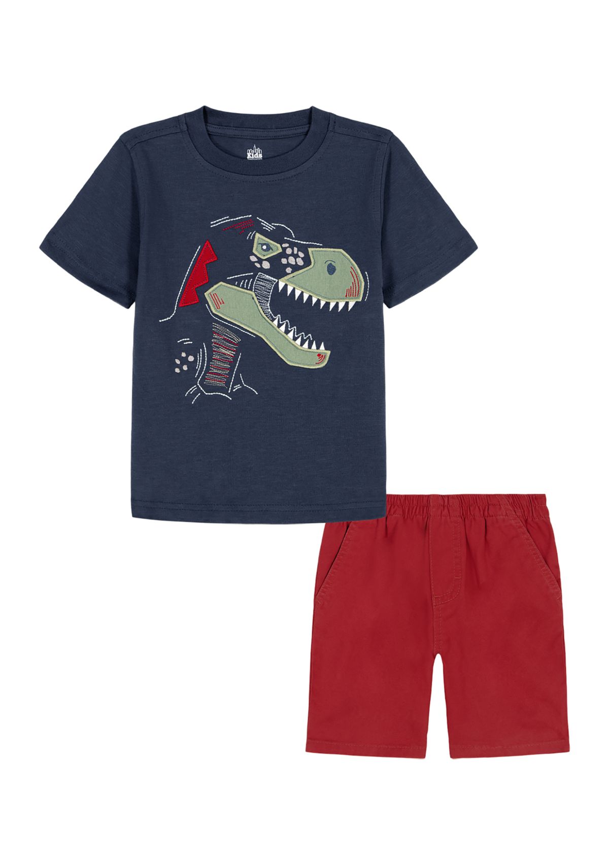 Baby Boys Dino Appliqué Shorts Set