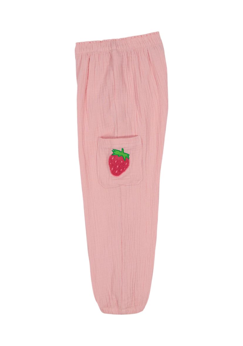 Toddler Girls Strawberry Gauze Jogger Set