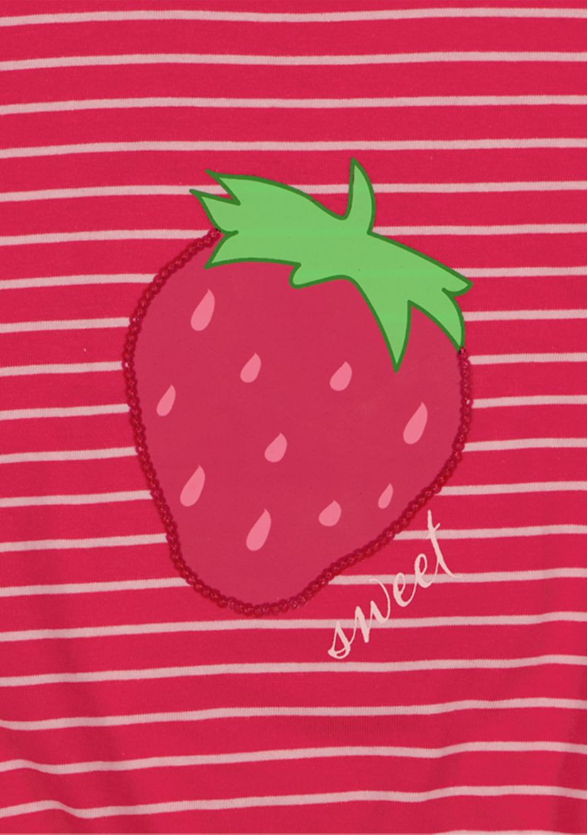 Toddler Girls Strawberry Gauze Jogger Set