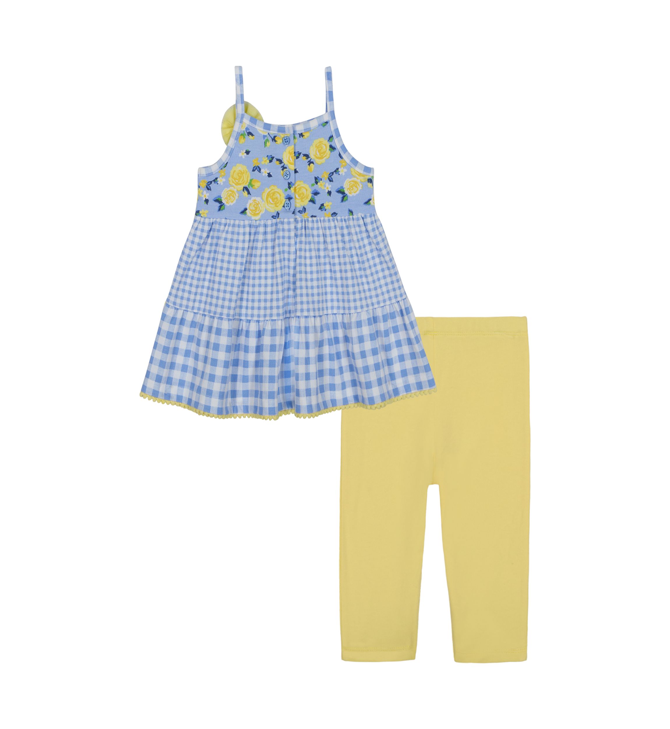 GINGHAM TIERED LEGGING SET