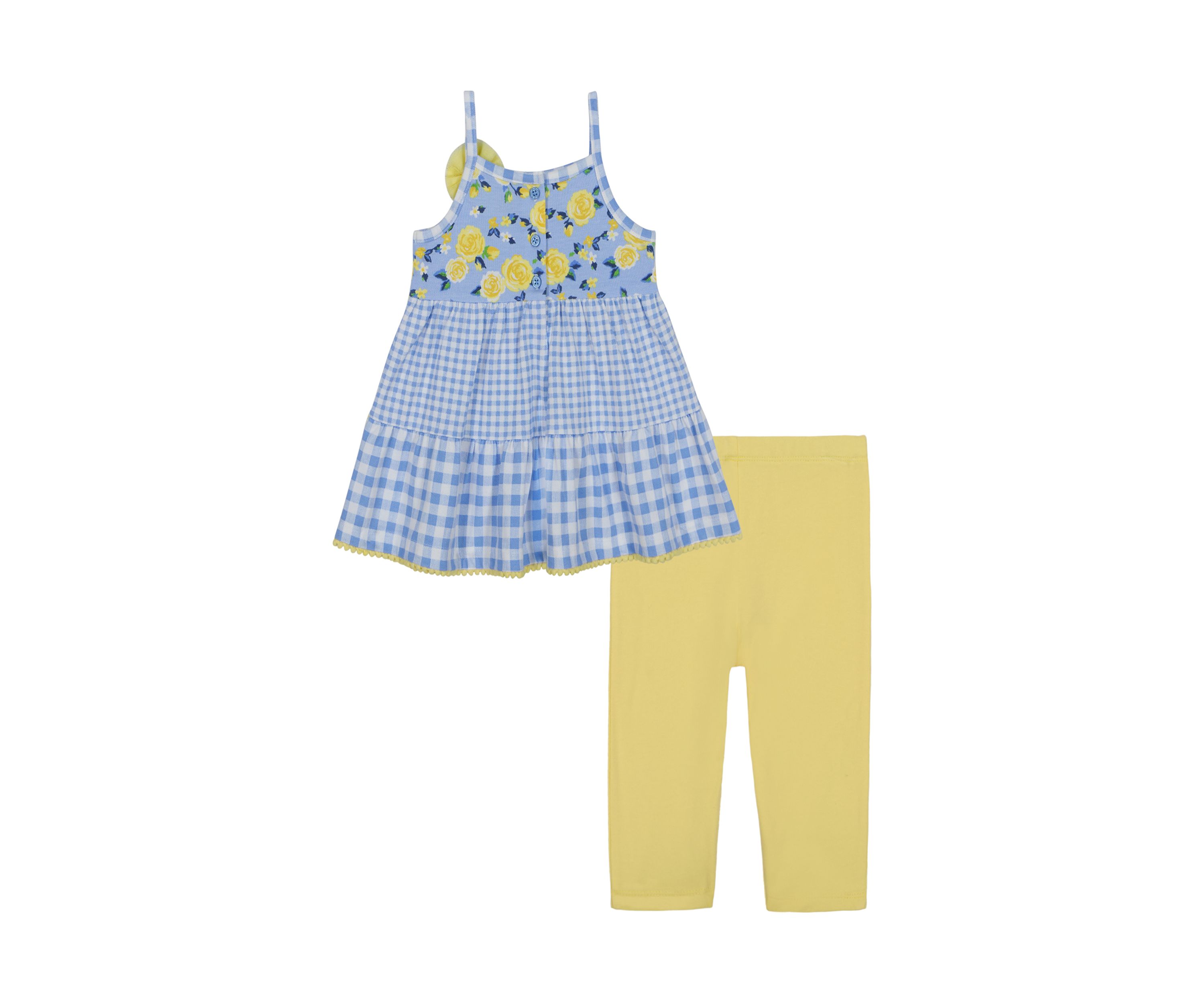 GINGHAM TIERED LEGGING SET