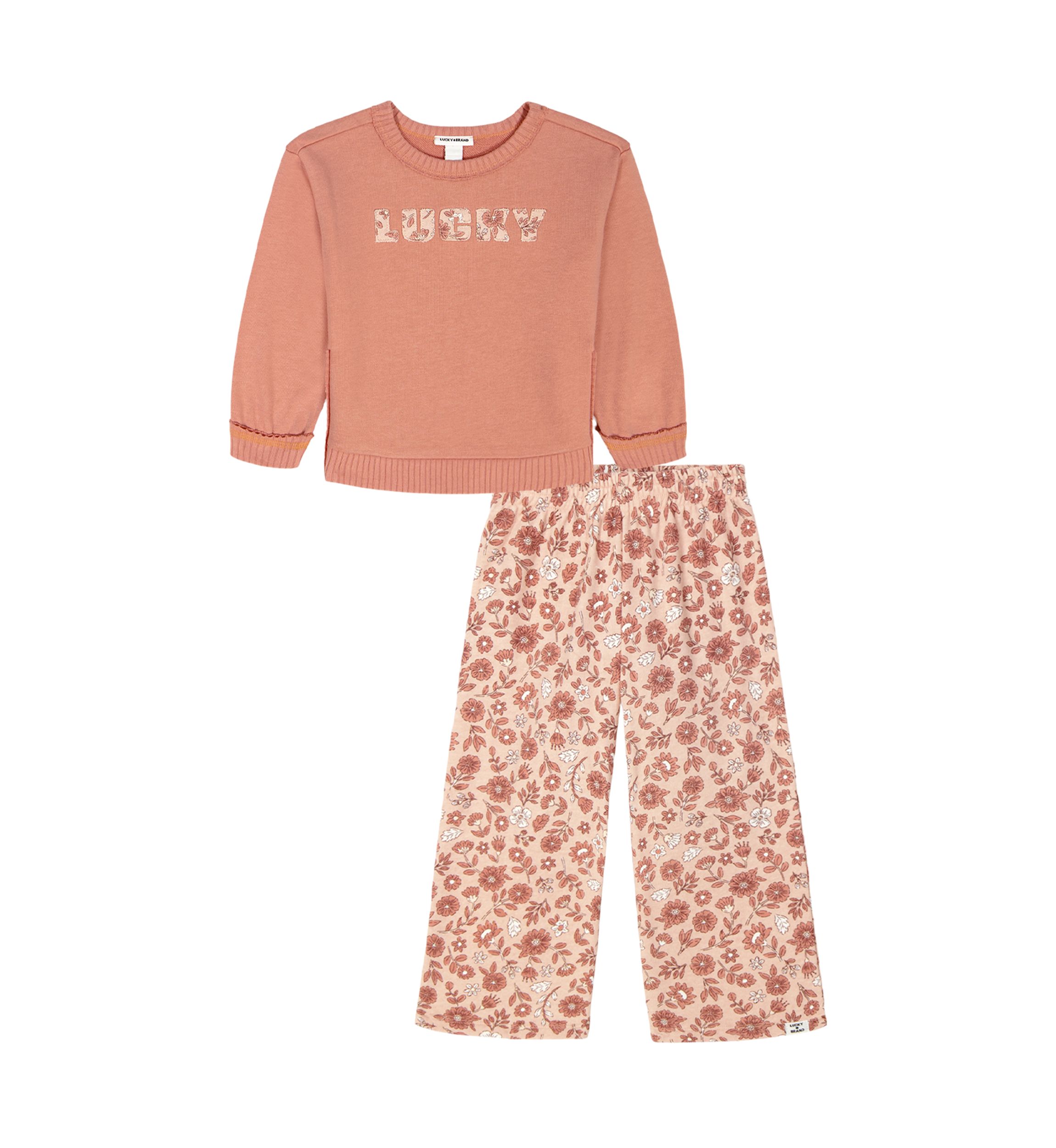Toddler Girls 2-Piece Fashion Pantset 