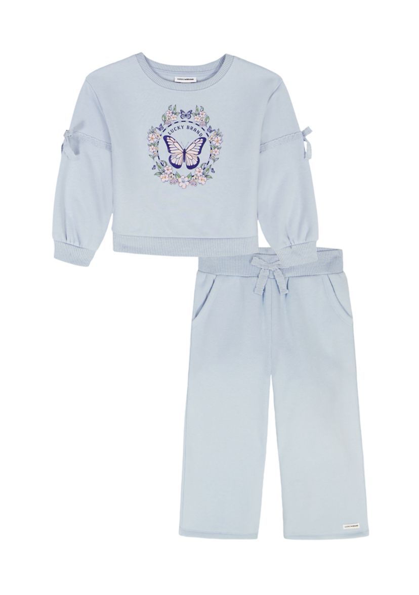 Toddler Girls 2-Piece Fleece Jogger Set