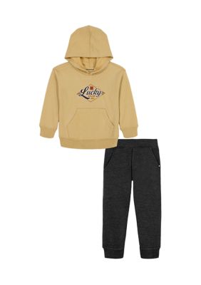 Kids Headquarters Boys 4-7 Fleece Hoodie and Jogger Pants Set, 4T